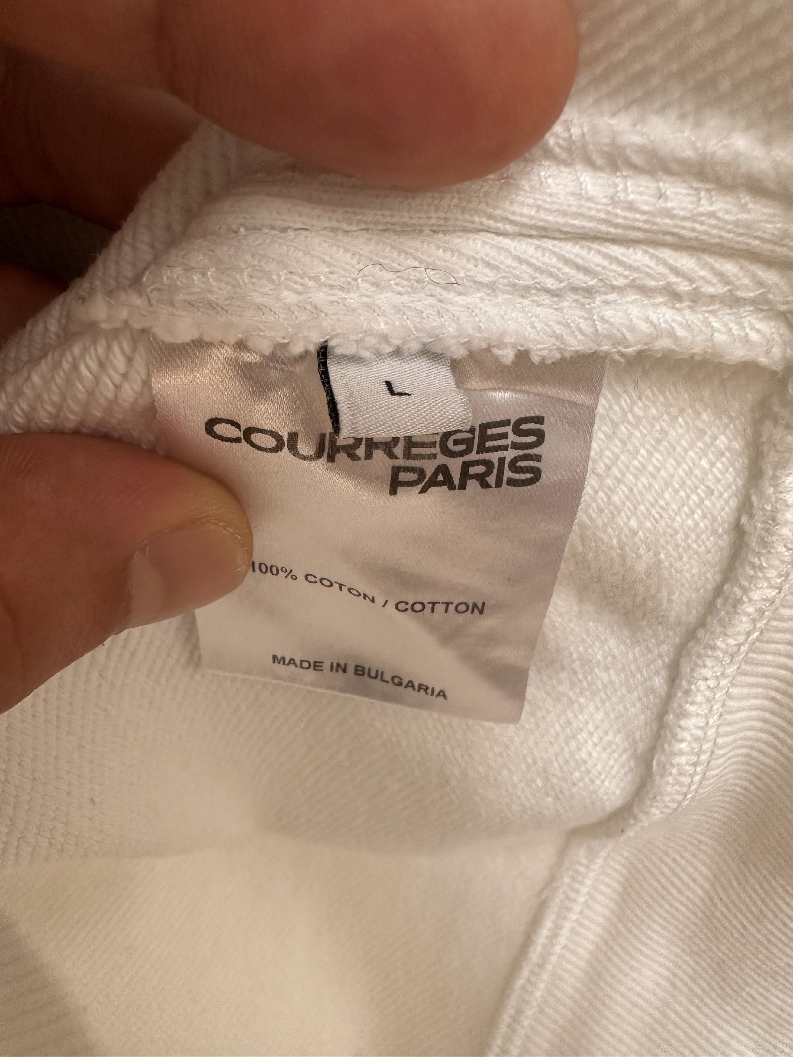 Courreges Raised logo Vintage Hoodie Size US L / EU 52-54 / 3 - 11 Thumbnail