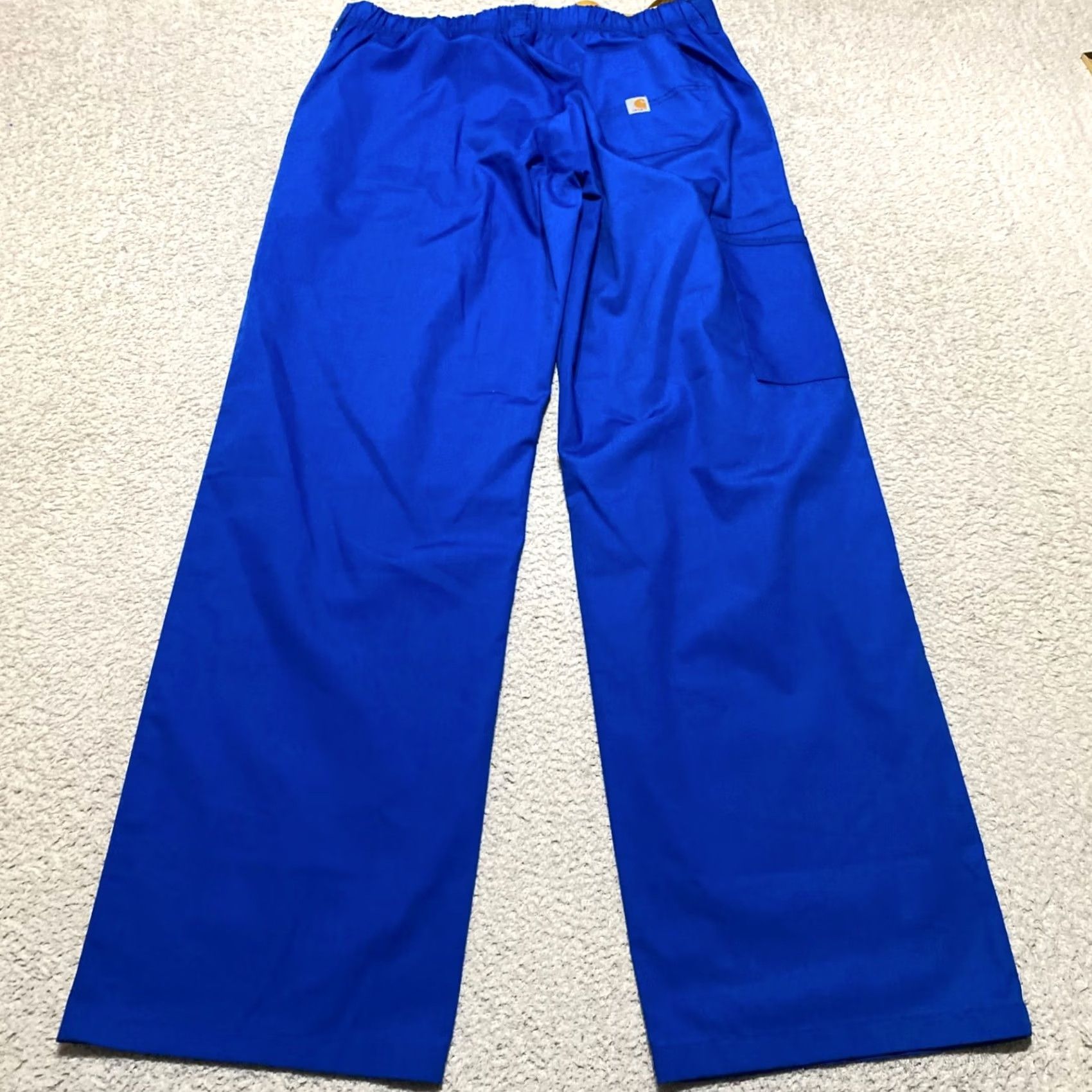 Carhartt Carhartt Unisex Medium Blue Scrub Pants Bottoms Medical Straight Cargo Pants Size US 31 - 2 Thumbnail