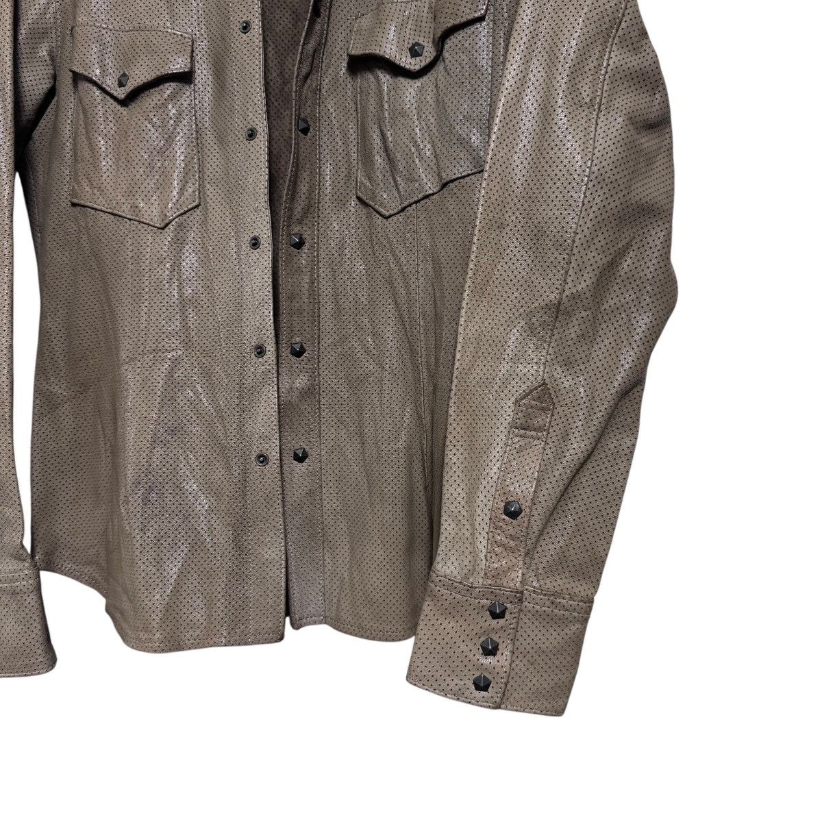 Isamu Katayama Backlash Isamu Katayama Backlash Perforated Leather Western Shirt Size US S / EU 44-46 / 1 - 7 Thumbnail