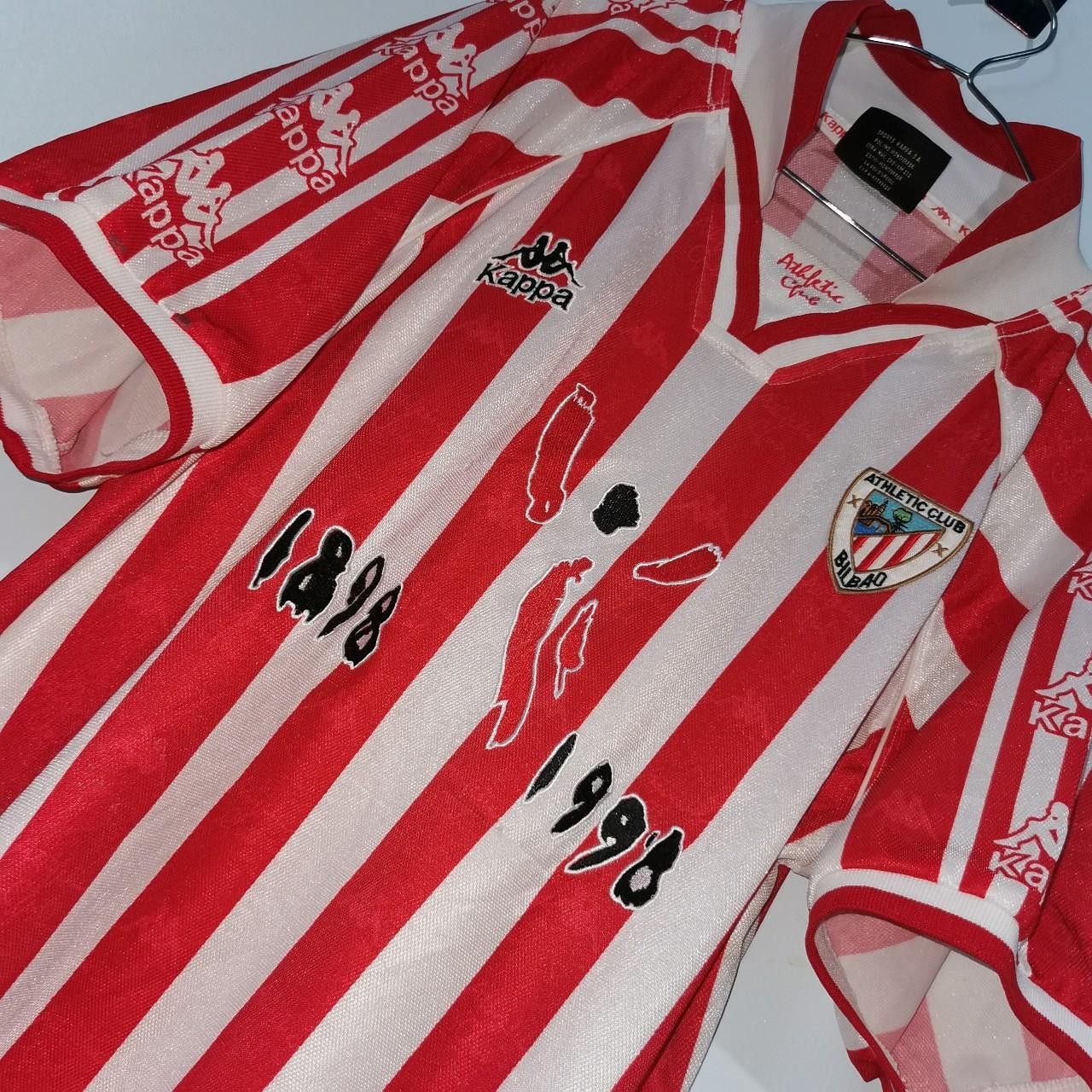 Kappa Athletic Club Bilbao Spain 1996 1997 1998 Home Shirt Jersey Size US XL / EU 56 / 4 - 1 Thumbnail