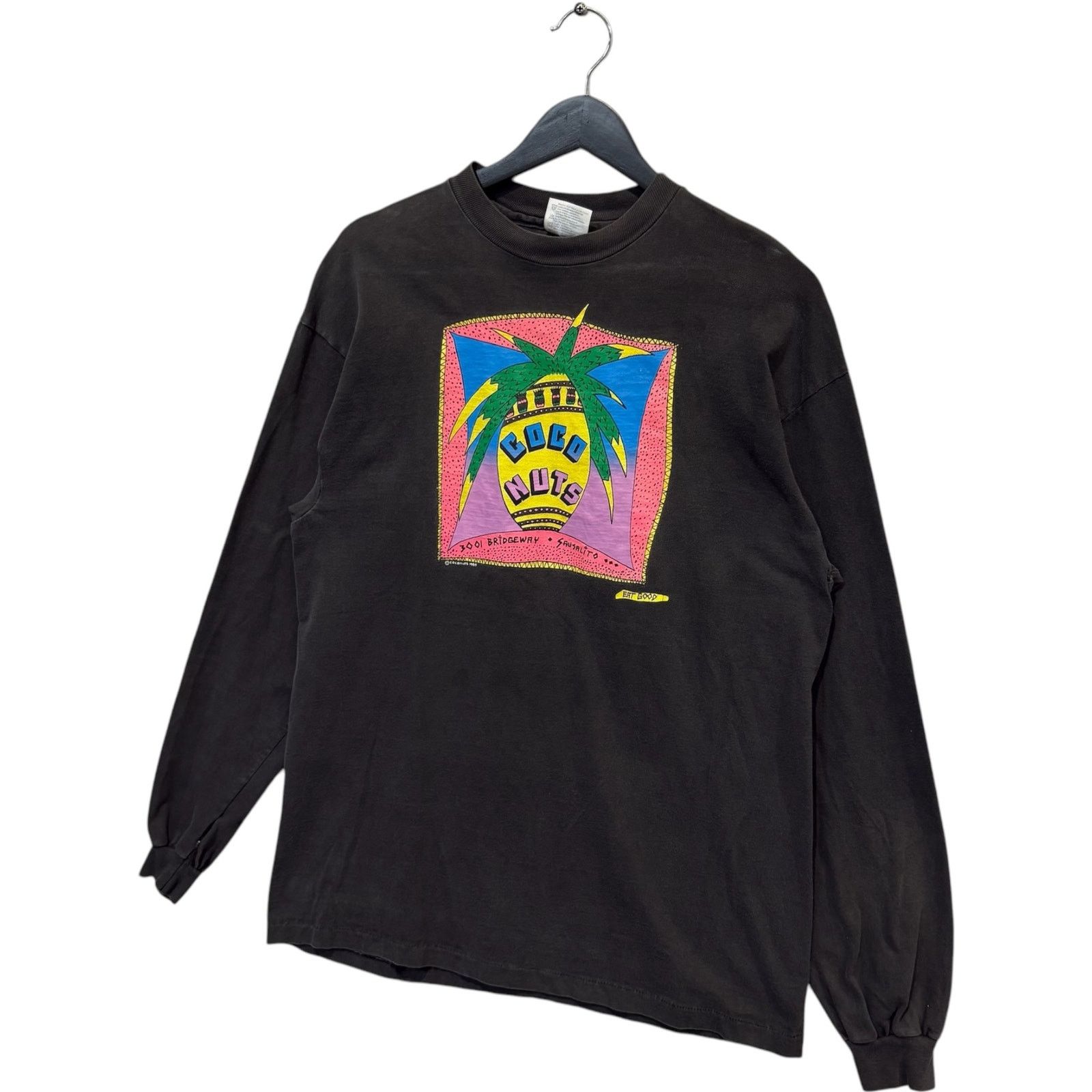 Hanes Vintage Coco Nuts Sausalito Souvenir Long Sleeve 90s Large Size US L / EU 52-54 / 3 - 3 Thumbnail