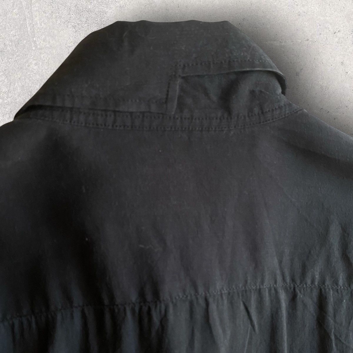 Yohji Yamamoto SS20 Asymmetric Collar Tencel Shirt Size US M / EU 48-50 / 2 - 6 Thumbnail