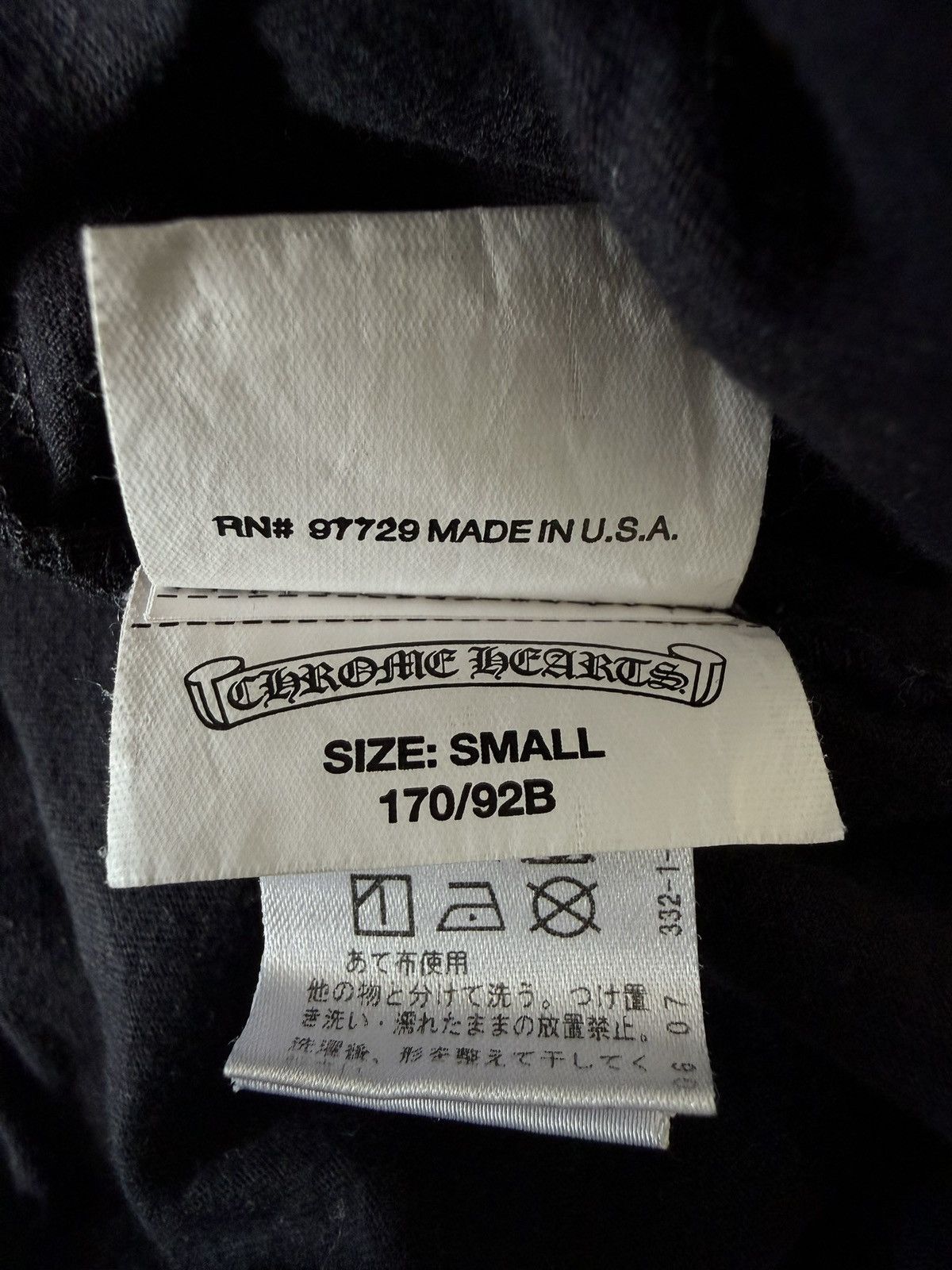 Chrome Hearts Chrome Hearts Made in Hollywood Black Pocket Tee Size US S / EU 44-46 / 1 - 7 Thumbnail