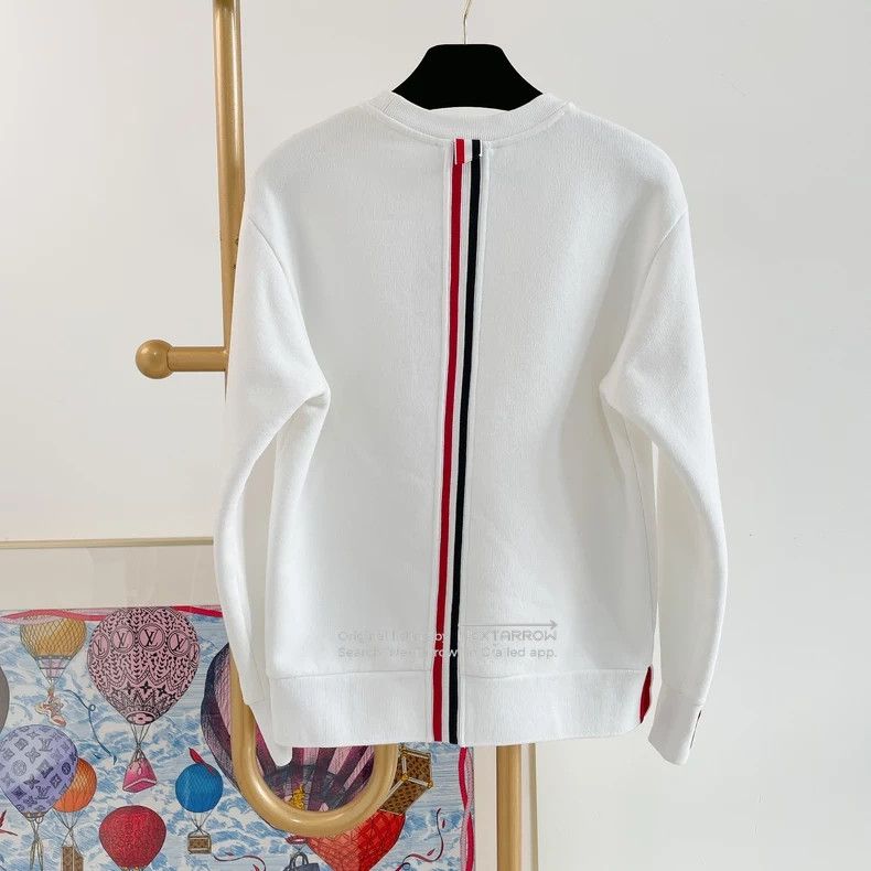 Thom Browne Thom Browne White Sweatshirt Size 38 3 Size US XXS / EU 40 - 2 Thumbnail