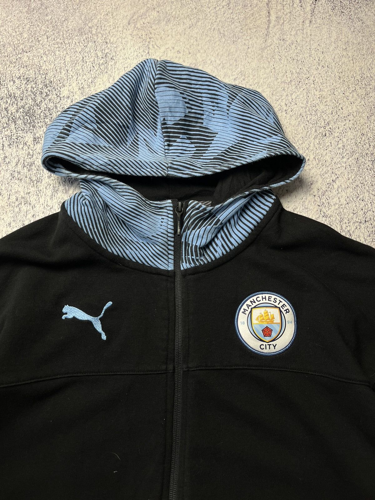 Puma Vintage Puma Manchester Citi Zip Up Hoodie Size US M / EU 48-50 / 2 - 9 Thumbnail
