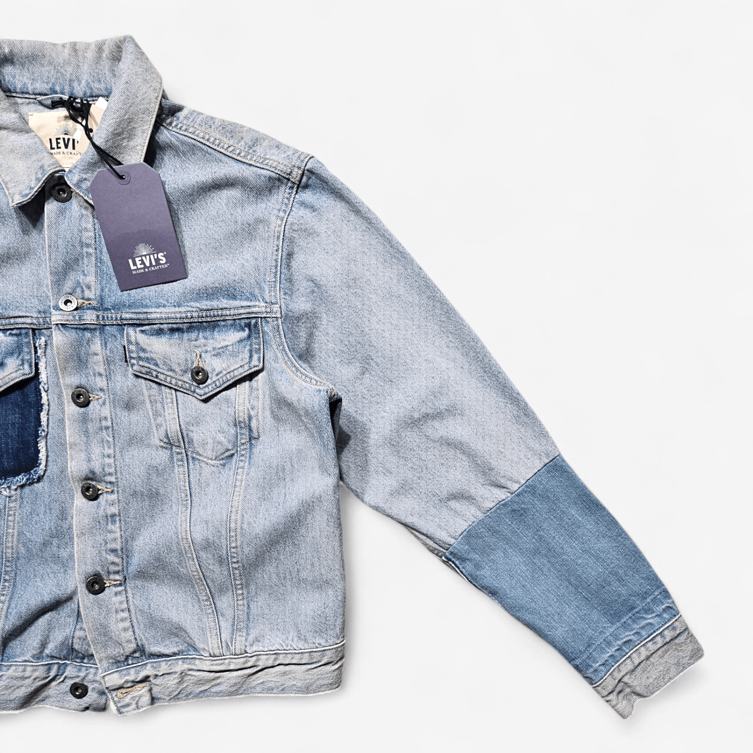 Levi's Made & Crafted Levi's Made & Crafted Selvedge Patchwork Denim Jacket Size L / US 10 / IT 46 - 2 Thumbnail