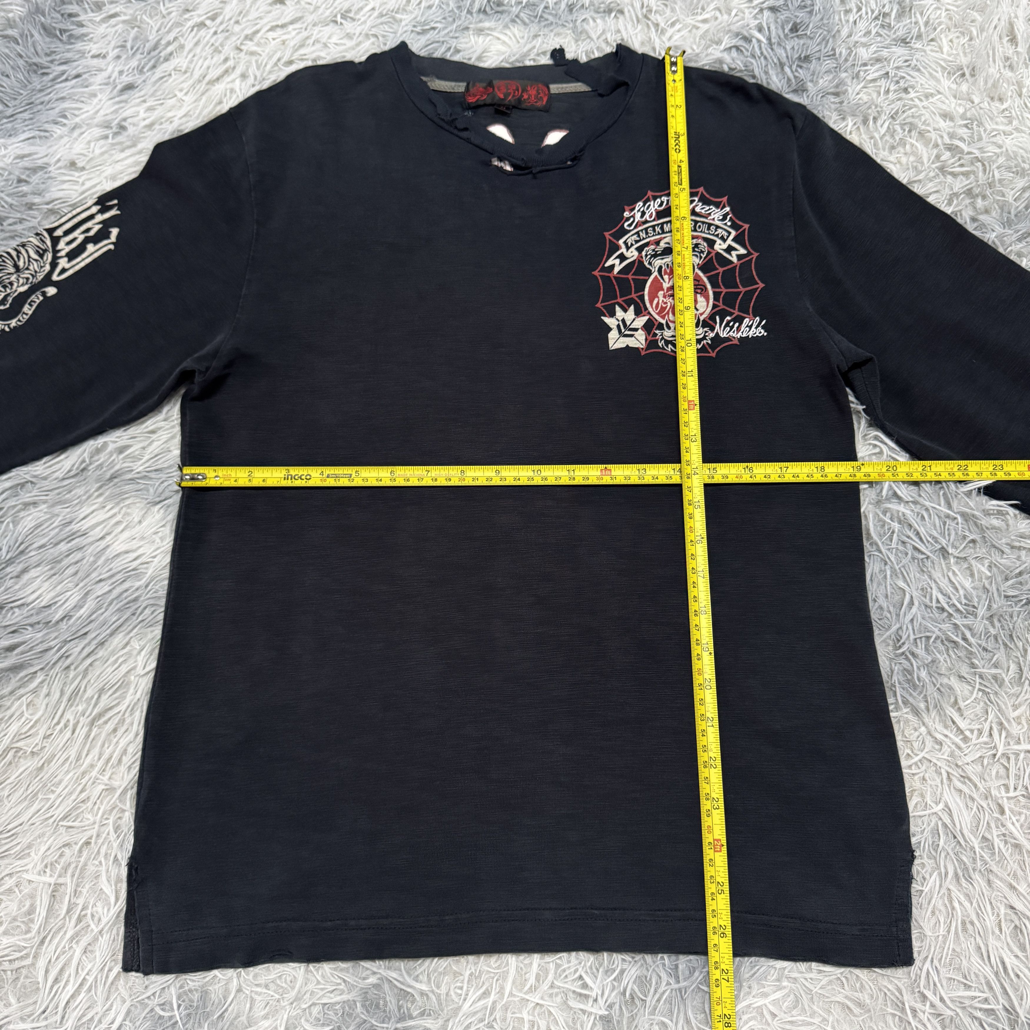 Vintage Rare Vintage Japanese Tiger Embroidered Sukajan Tshirt Size US M / EU 48-50 / 2 - 5 Thumbnail