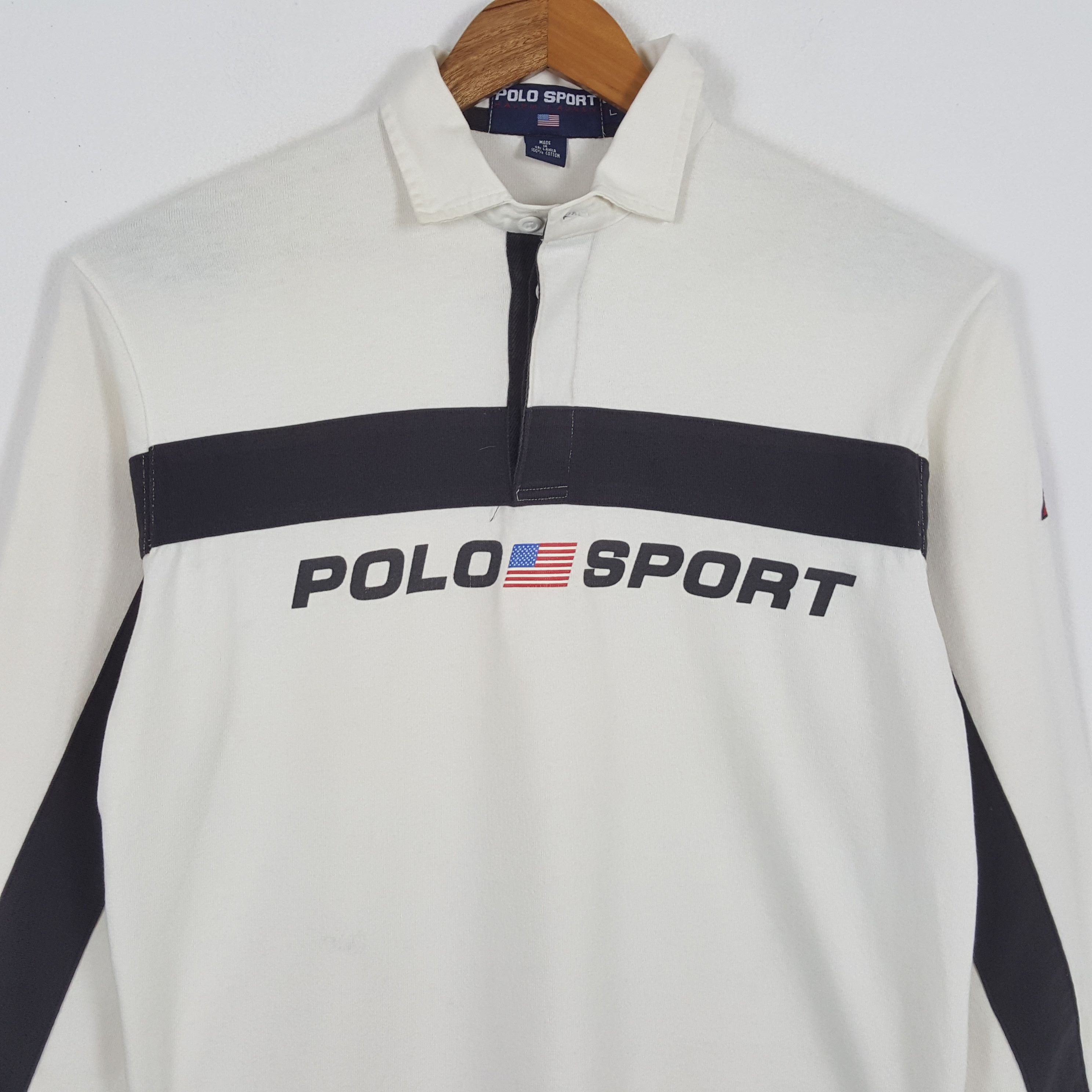 Polo Ralph Lauren × Vintage Vintage POLO SPORT by RALPH LAUREN Rugby Jersey Polos Shirt Size US L / EU 52-54 / 3 - 2 Thumbnail