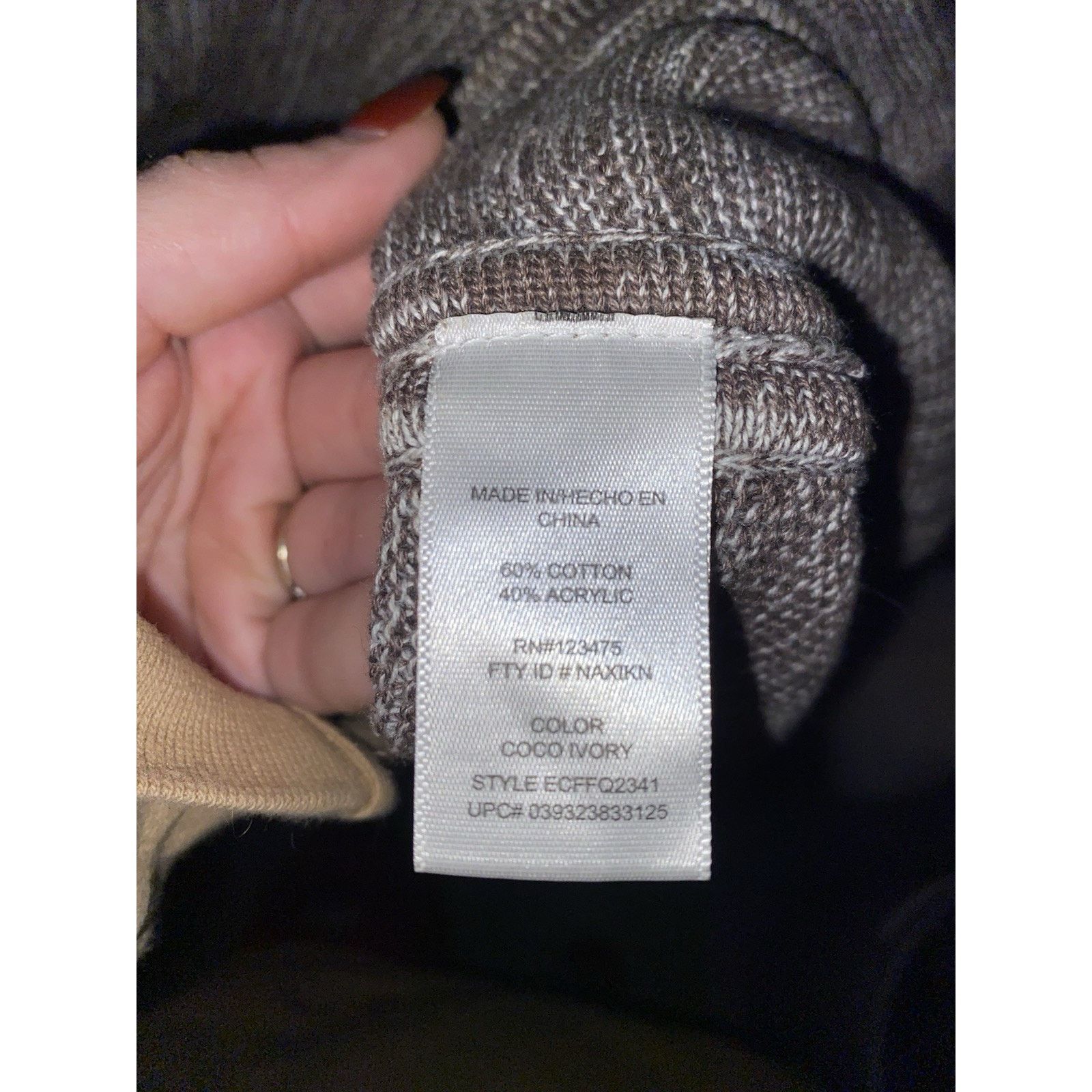 Ellen Tracy Ellen Tracy Sweater Grey/Brown Melange Knit XXL Size XXL / US 16-18 / IT 52-54 - 4 Thumbnail