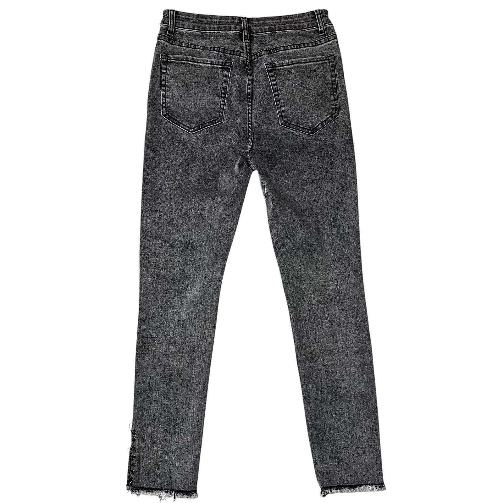 Designer NWOT POL Grey Ripped Skinny Ankle Jeans Women’s S Size 28" / US 6 / IT 42 - 2 Thumbnail
