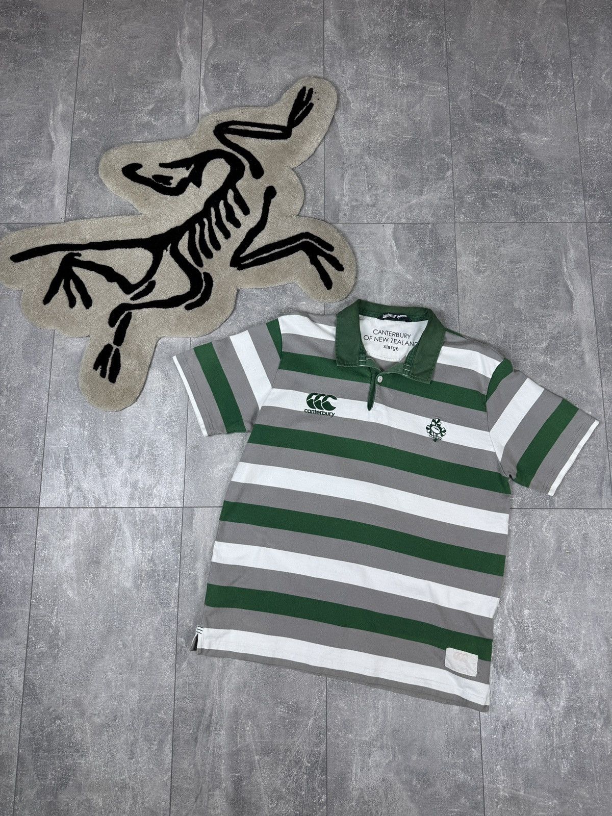Canterbury of New Zealand × Vintage Mens Vintage Canterbury of New Zealand Ireland rugby tee Size US XL / EU 56 / 4 - 1 Thumbnail