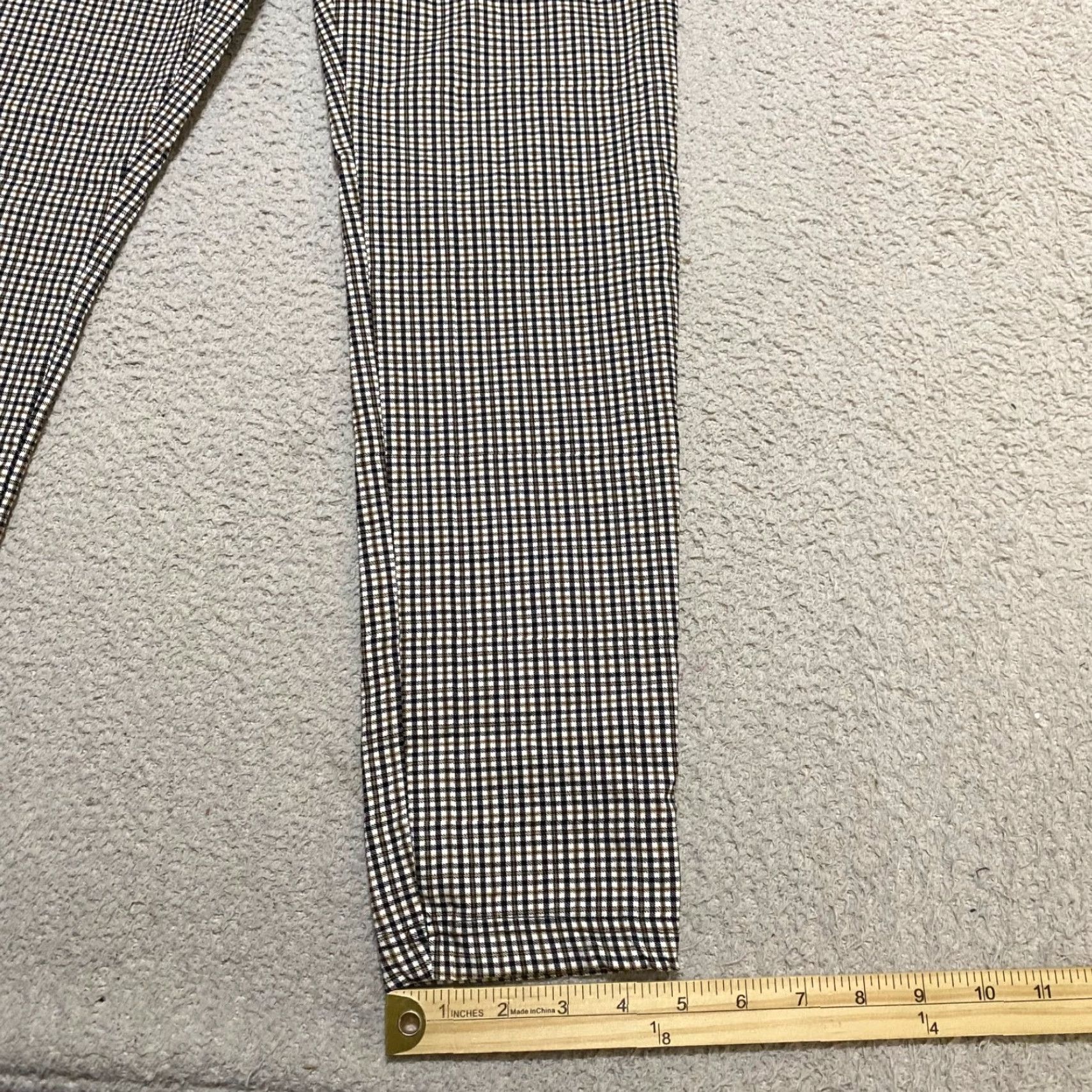 Calvin Klein Calvin Klein Pants Womens 8 Multicolor Plaid Skinny Ankle Mid Rise Pull On Color Multicolor Casual Formal 8 Womens Size 30" / US 8 / IT 44 - 5 Thumbnail