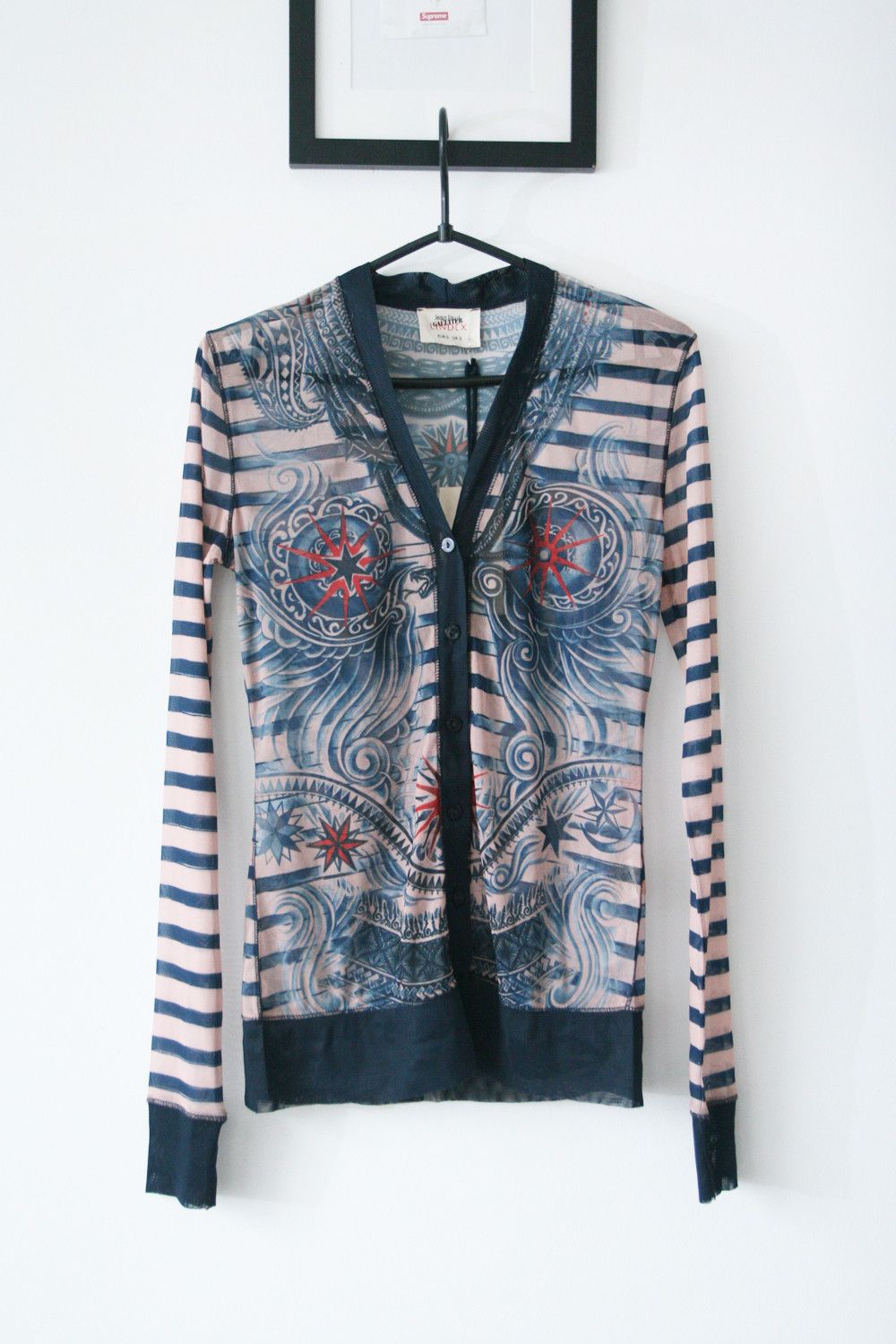 Jean Paul Gaultier Jean Paul Gaultier x Lindex JPG Mesh Top Dragon Tattoo Size S / US 4 / IT 40 - 2 Thumbnail