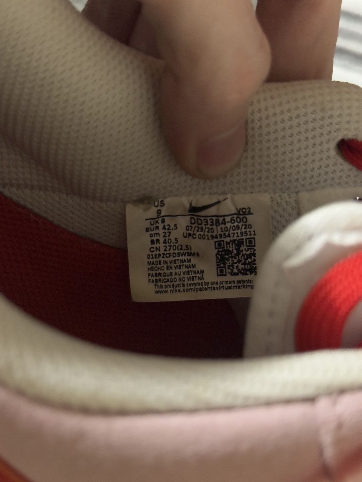 Nike Nike Valentines Day Air Force 1 Pink Size 9 W/ BOX Size US 9 / EU 42 - 17 Thumbnail