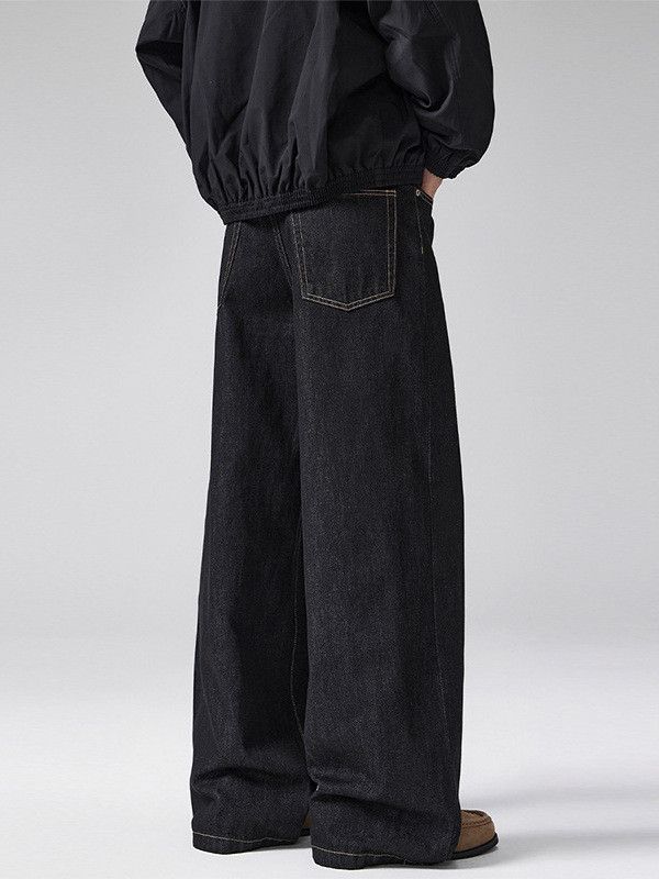 Jean Men's American Retro Cleanfit Black Wide-Leg Jeans Size US 32 / EU 48 - 4 Thumbnail