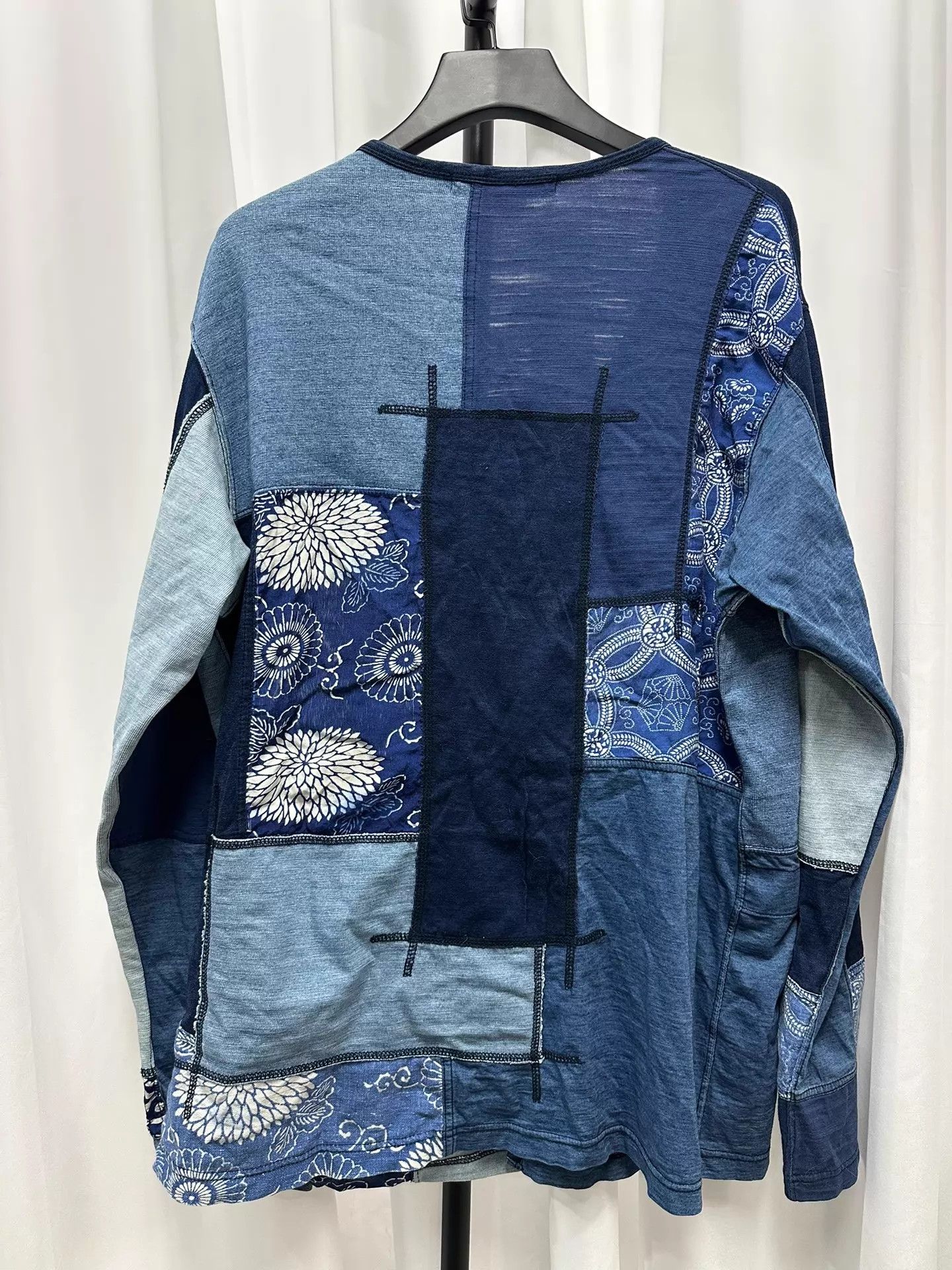 Junya Watanabe Junya Watanabe Man 15ss Indigo Patchwork Cardigan Size US L / EU 52-54 / 3 - 4 Thumbnail