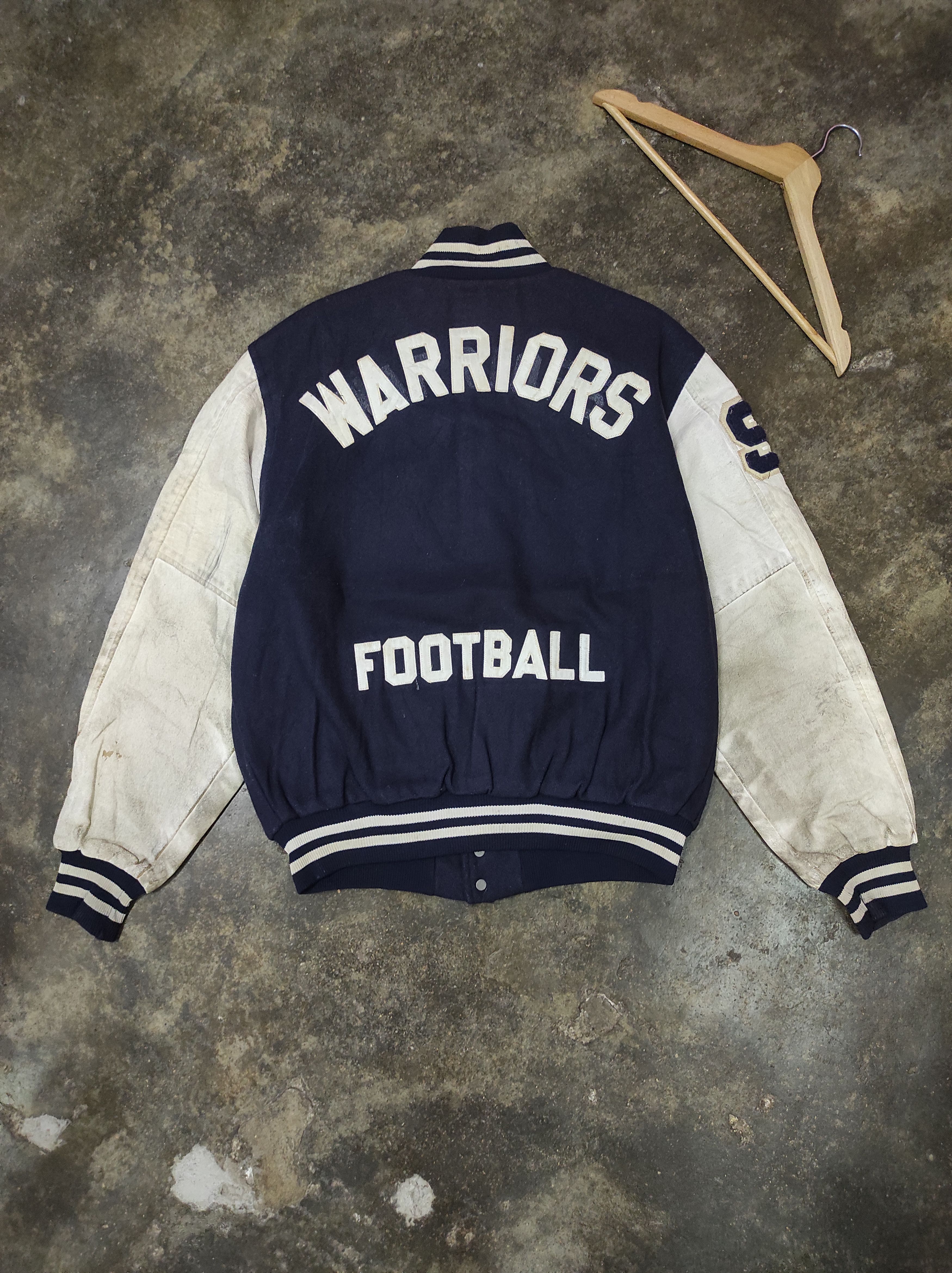 Rennoc × Vintage RENNOC WARRIORS FOOTBALL JOHN 95 VTG WOOL VARSITY JACKET Size US L / EU 52-54 / 3 - 1 Thumbnail