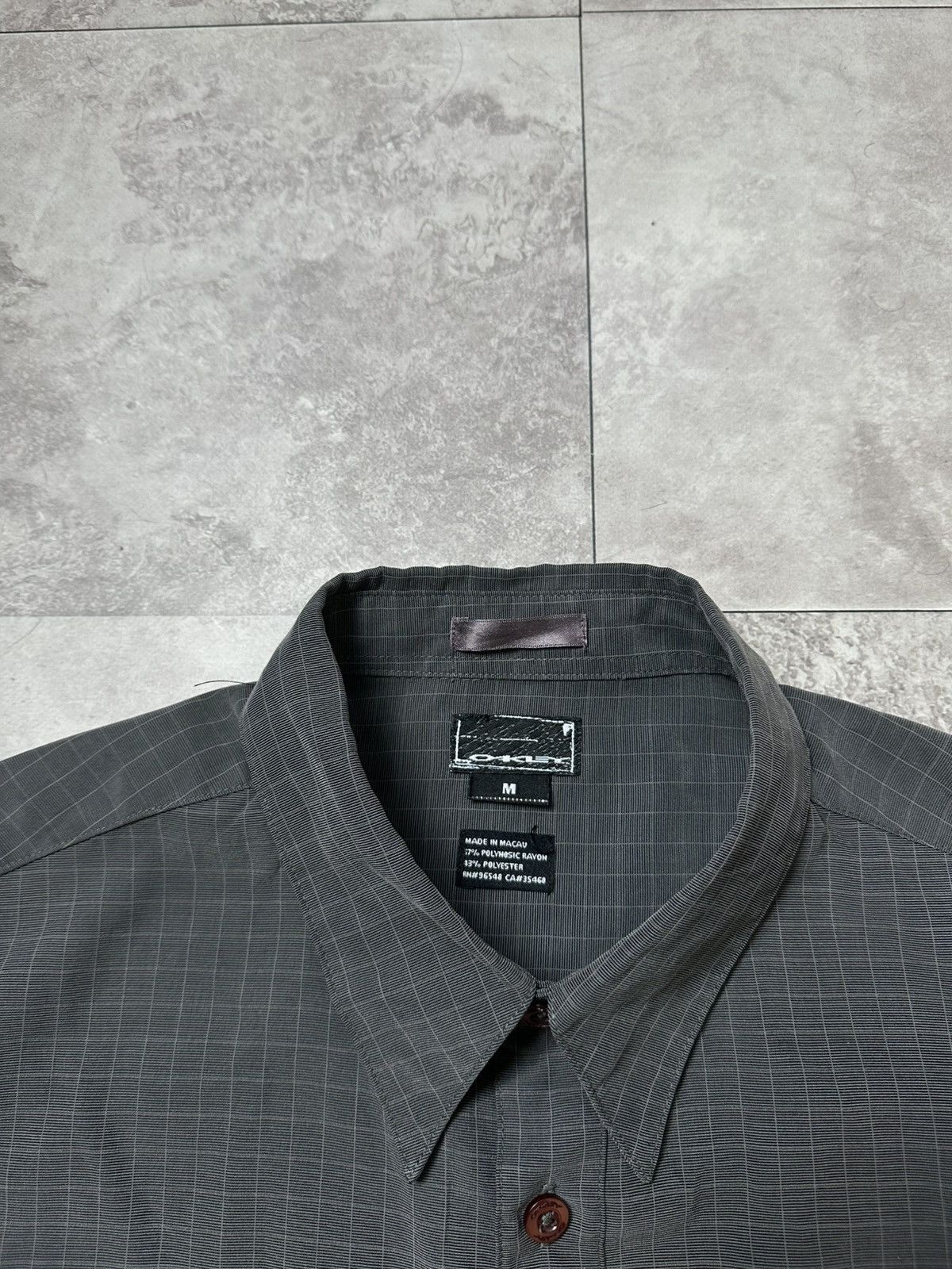 Oakley × Vintage Vintage Oakley Metal Logo Pockets Shirt Shirt Sleeve Sz M Size US M / EU 48-50 / 2 - 6 Thumbnail