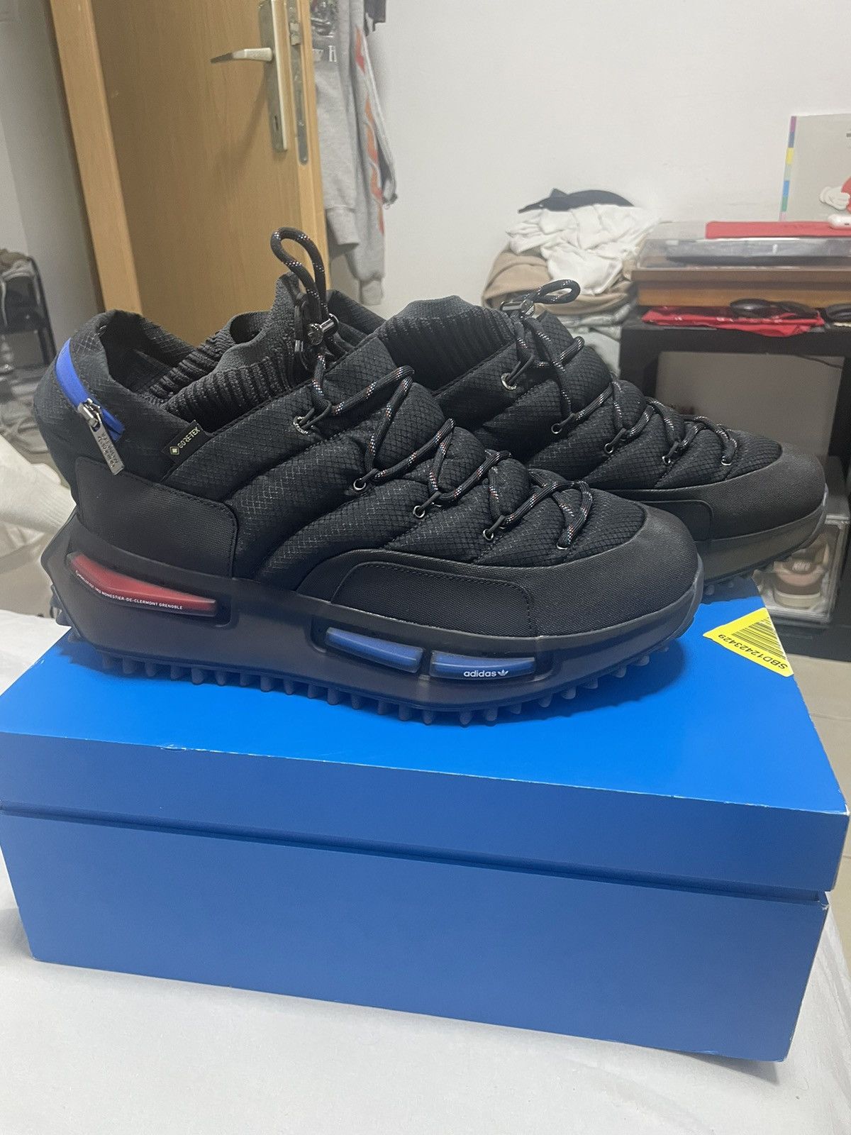 Adidas NMD moncler triple black
