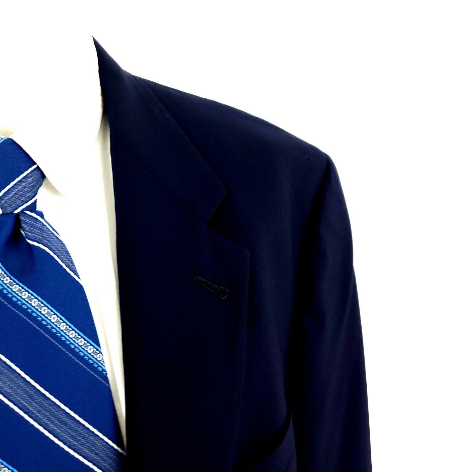 Hart Schaffner Marx Hart Schaffner Marx Wool 2 Gold Button Blazer 42R Blue Size 42R - 2 Thumbnail