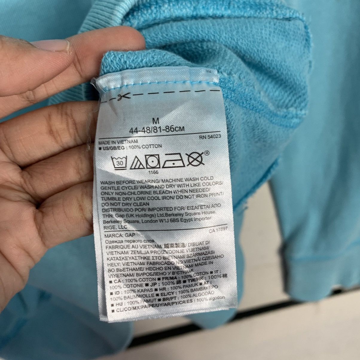 Gap Gap Crewneck Blue Sweatshirt Size US M / EU 48-50 / 2 - 12 Thumbnail