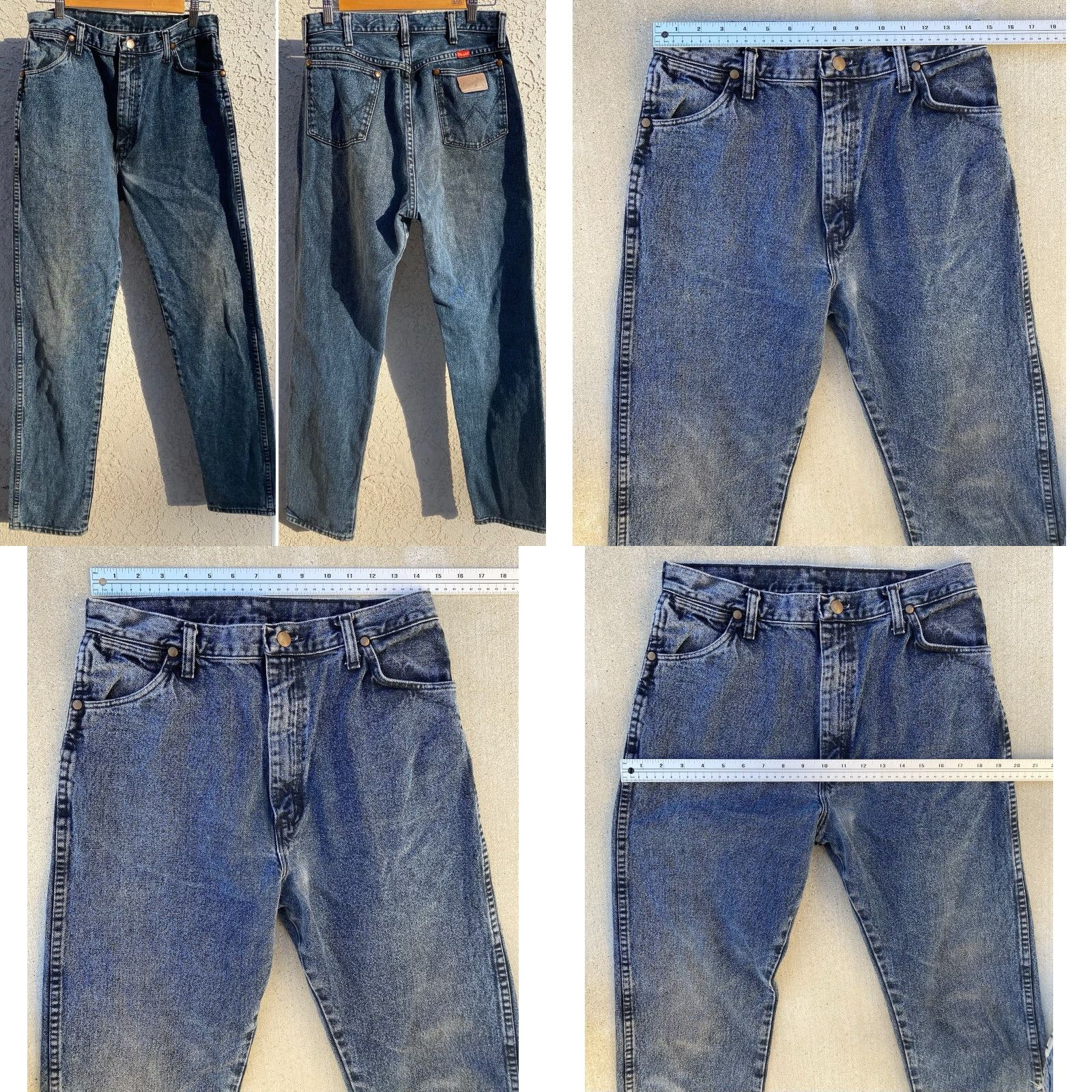 Wrangler VINTAGE Wrangler Jeans Size 15 32 Waist 31 Inseam 31.5 Blue Denim 5 Pocket USA 1980s Womens Girls Jeans Wrangler 80s 90s Cowboy Size 36" / US 14 / IT 50 - 8 Thumbnail
