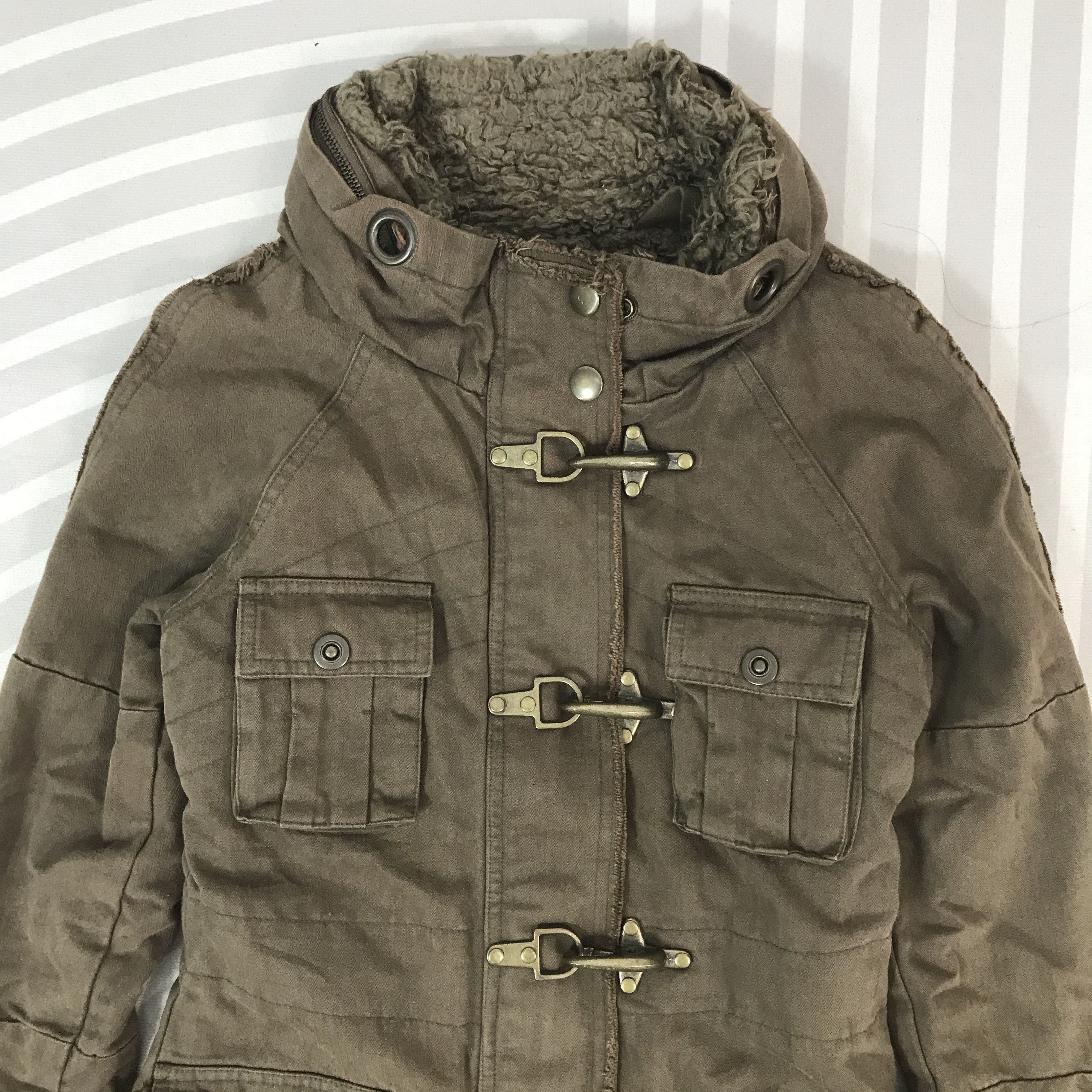 Japanese Brand Ifsixwasnine Bono Style Egoist Brown Punk Jacket Size US S / EU 44-46 / 1 - 2 Thumbnail