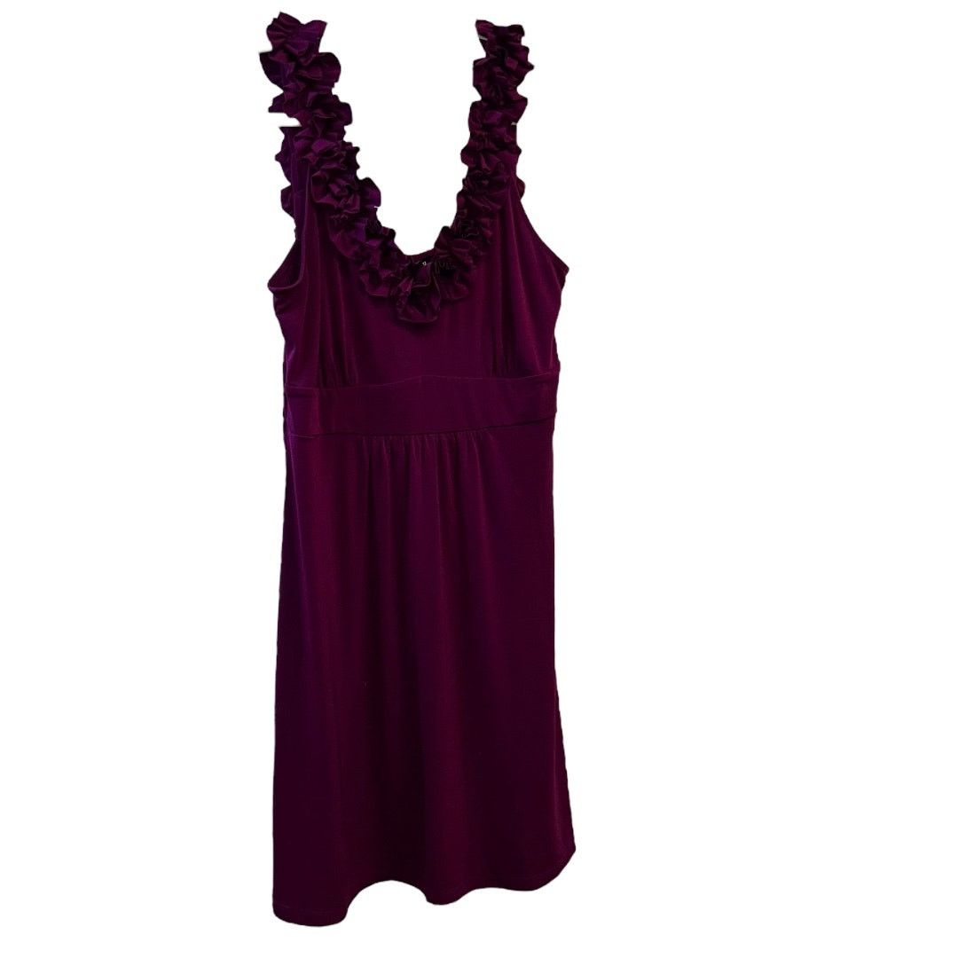 Apt. 9 Apt9 Vibrant Pink Purple Sleeveless Ruffled Dress Medium Size M / US 6-8 / IT 42-44 - 1 Thumbnail