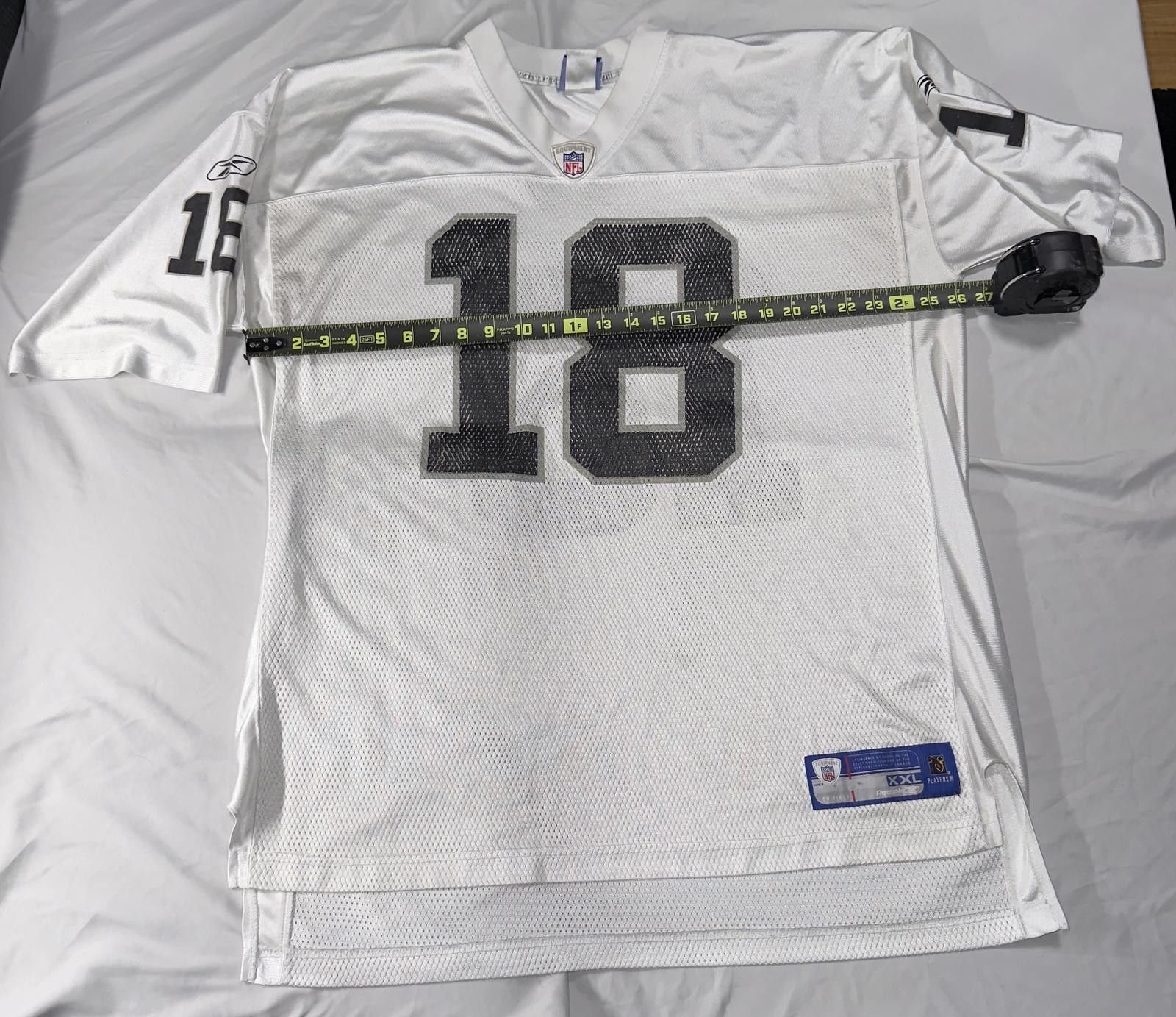 Reebok VTG NFL #18 Randy Moss Oakland Raiders Football Jersey Size US XXL / EU 58 / 5 - 4 Thumbnail