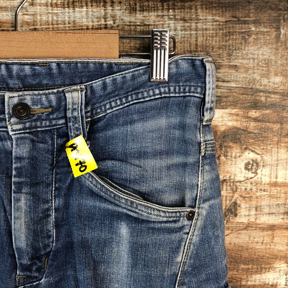 Japanese Brand Even River Blue Distressed Denim Multipocket Pants #A2170 Size US 29 - 8 Thumbnail