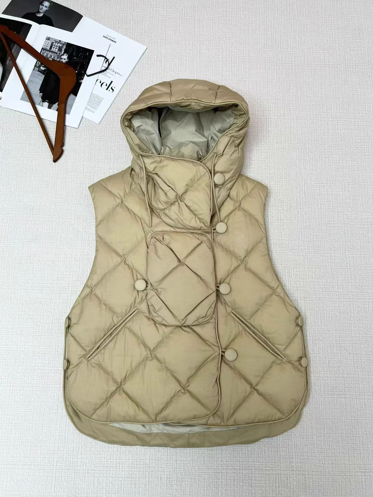 IENKI IENKI IENKI IENKI Plaid Hooded Down Vest XS Size XS / US 0-2 / IT 36-38 - 6 Thumbnail