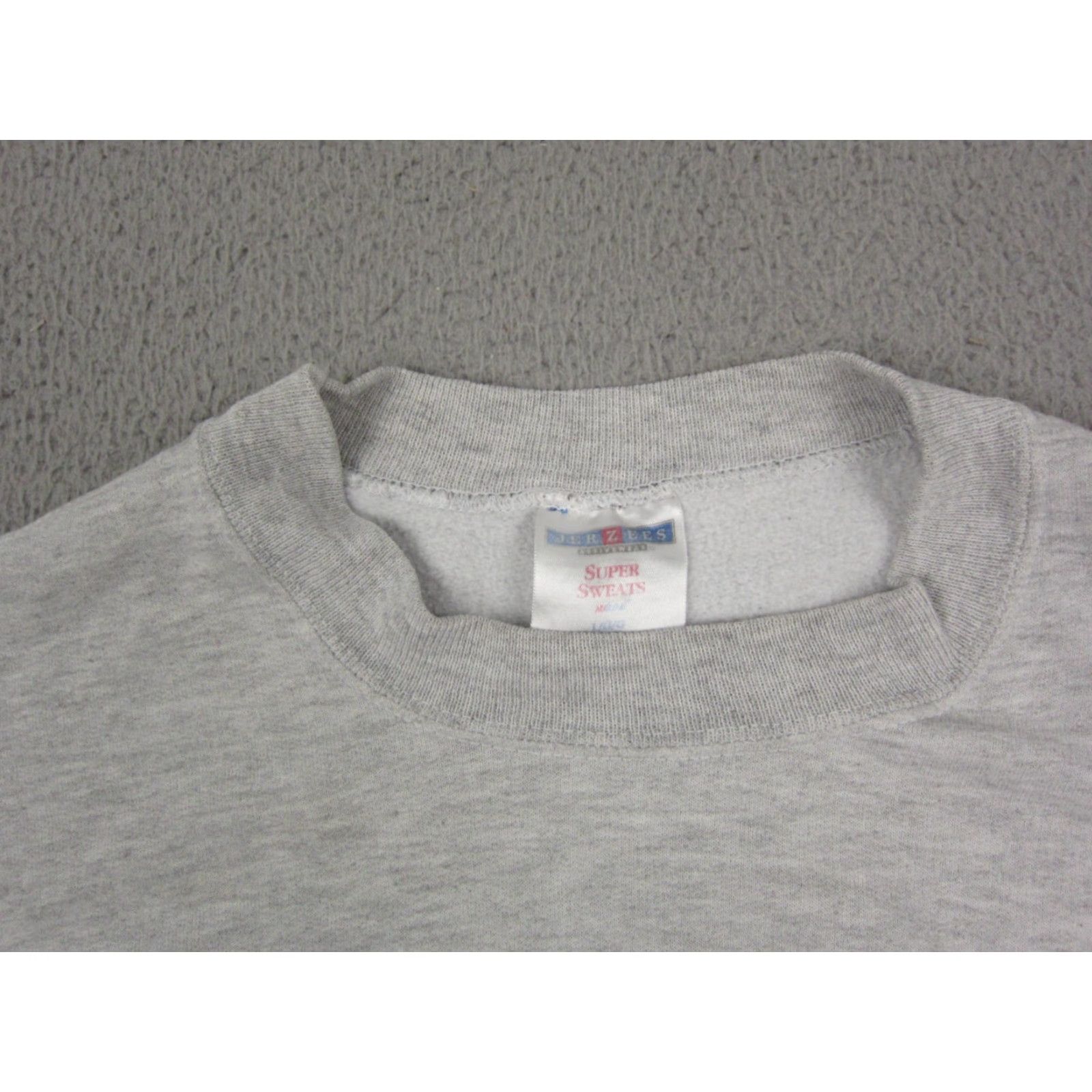 Jerzees VINTAGE Jerzees Sweatshirt Mens L Gray 90s Crew Neck Fleece Pullover All Seasons Graphic Print Short Description? Size US L / EU 52-54 / 3 - 7 Thumbnail