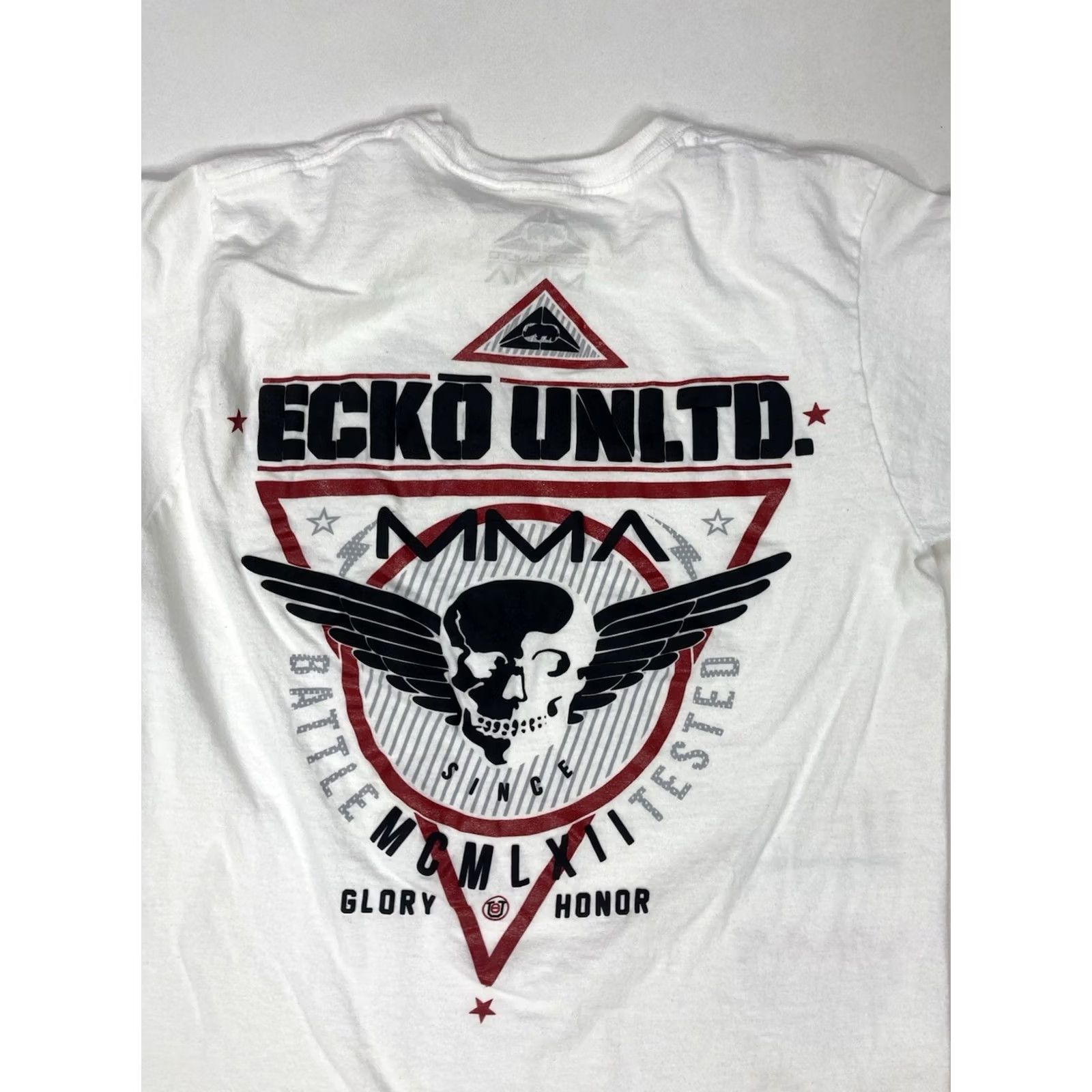 Ecko Unltd. VINTAGE Ecko Unltd MMA Skull Graphic T-shirt Men Small White Short Sleeve Crew Neck Women? No Size US S / EU 44-46 / 1 - 2 Thumbnail