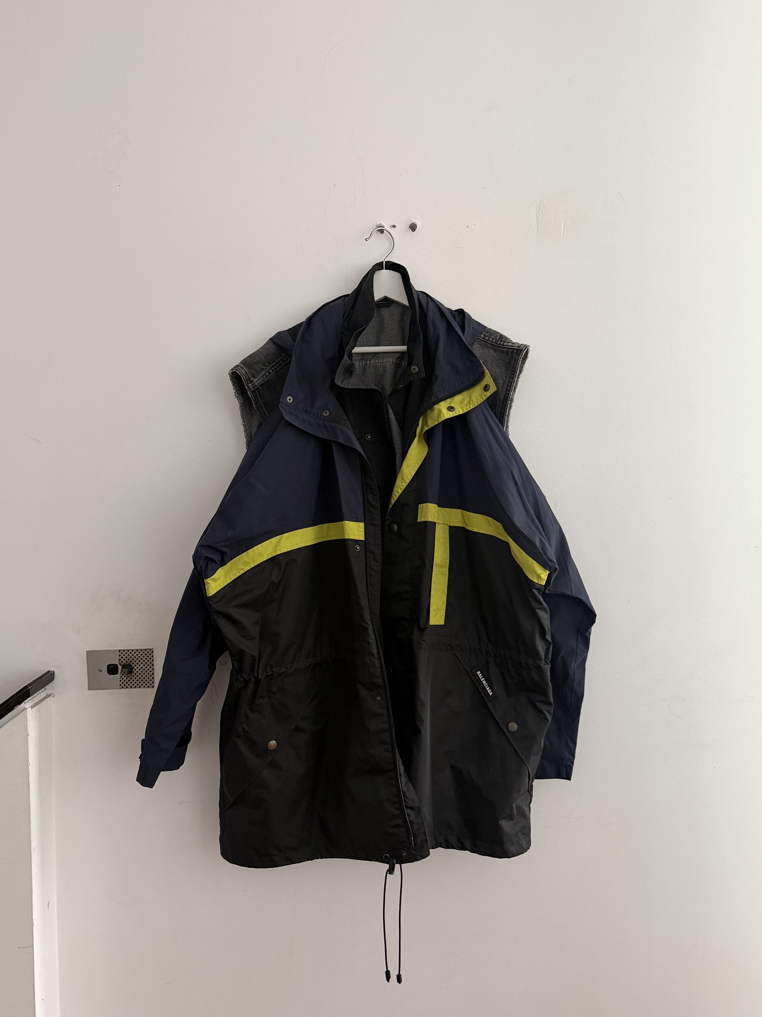 Balenciaga Double Parka Denim Jacket, 38 Size XS / US 0-2 / IT 36-38 - 1 Thumbnail