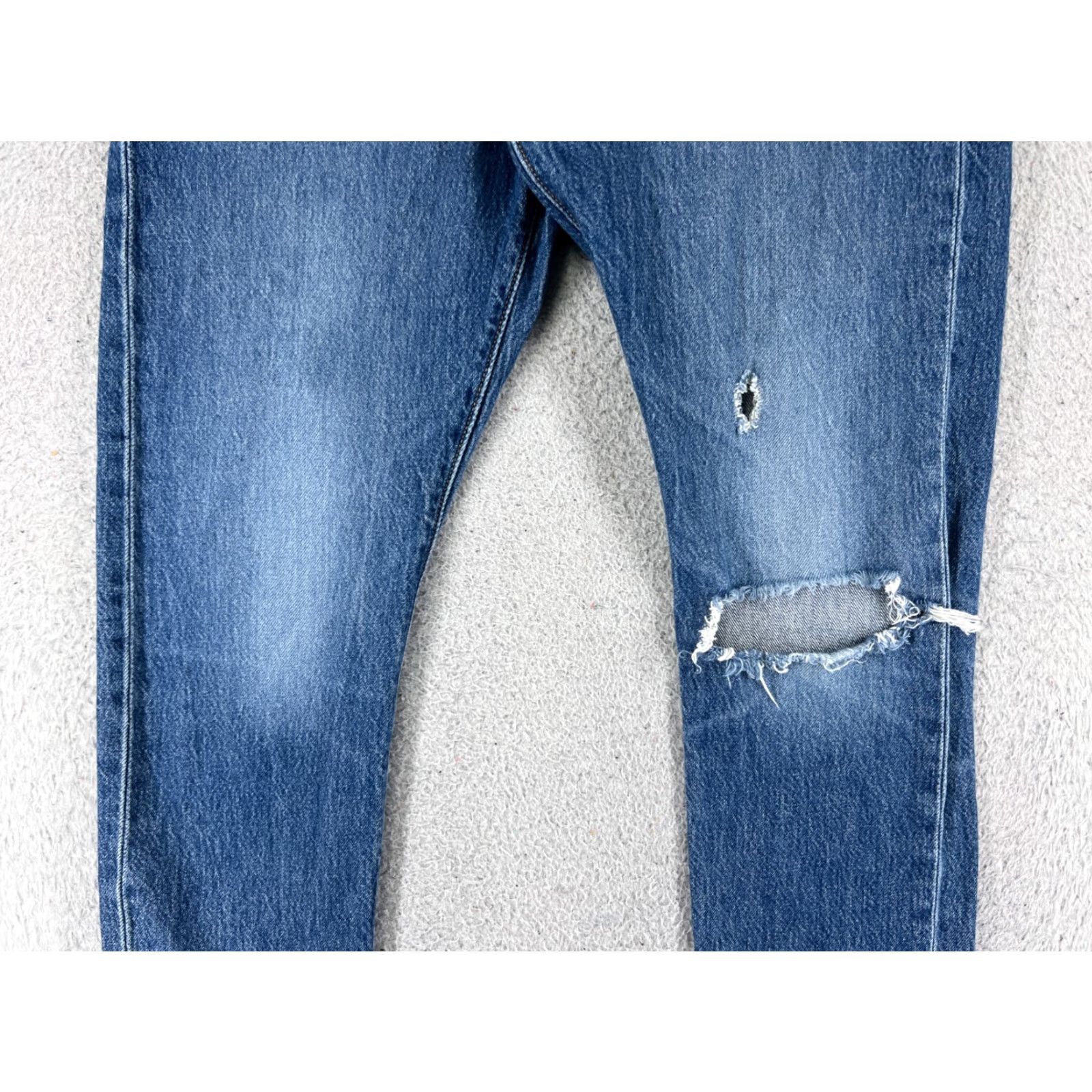 Levi's Vintage Levi's 501 XX Jeans Women Adult Medium Blue Denim Straight Fit Distressed Button Fly Size 27" / US 4 / IT 40 - 3 Thumbnail