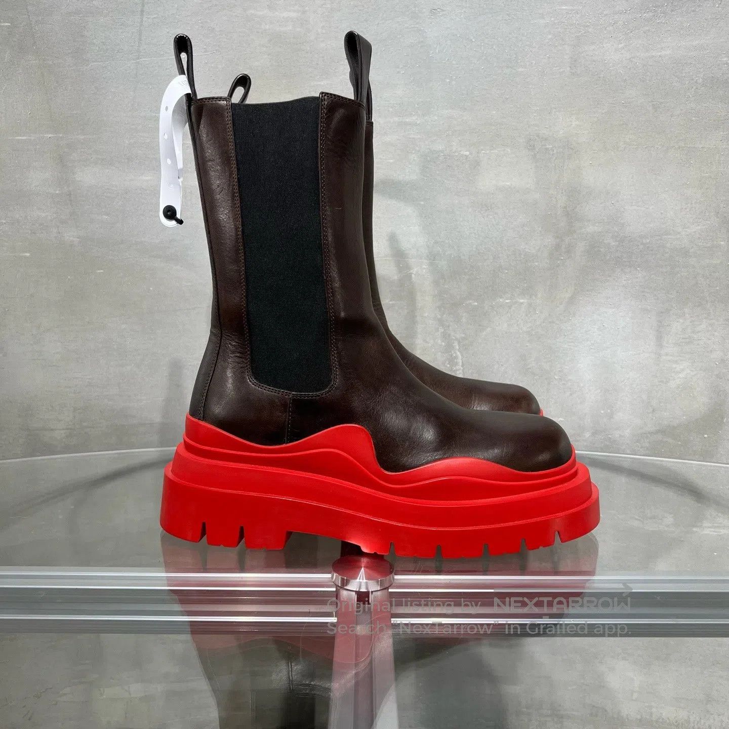 Bottega Veneta Bottega Veneta Brown long boots with red soles Size US 7.5 / IT 37.5 - 4 Thumbnail