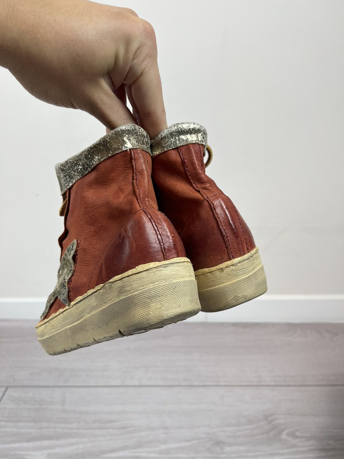 A.S.98 Airsteps A.S. 98 Avante Garde Leather Hi Top Sneakers Boots Size US 7 / IT 37 - 8 Thumbnail