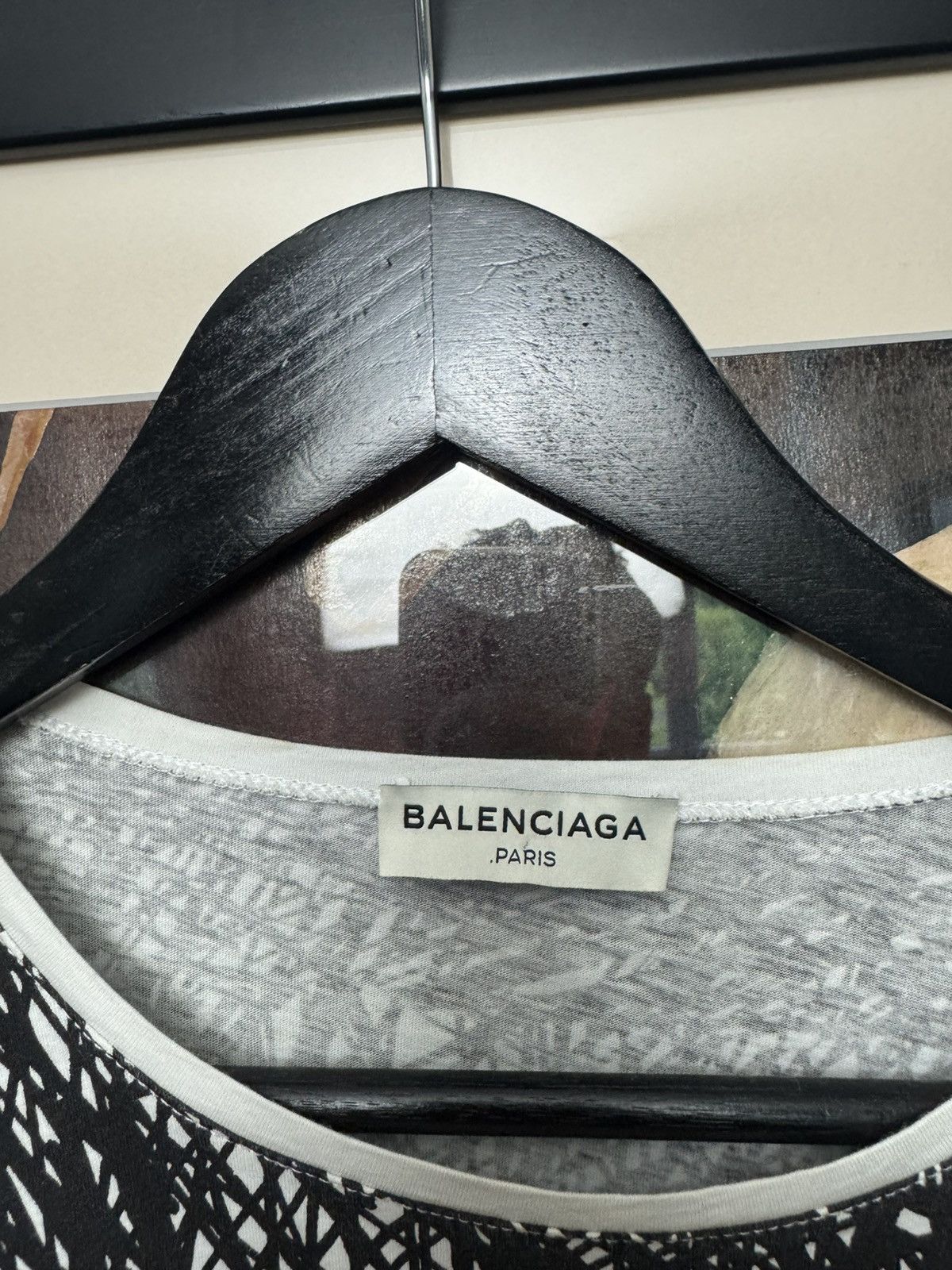 Balenciaga SS14 Archive Balenciaga Graffiti Noise Print Tee Archive Size US XL / EU 56 / 4 - 4 Thumbnail
