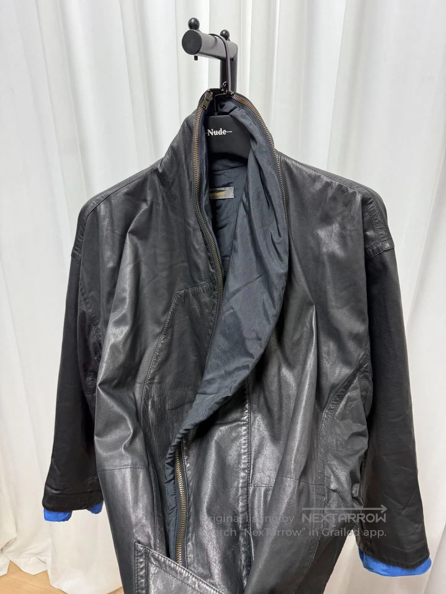 Issey Miyake issey miyake black leather zip jacket M size. Size US M / EU 48-50 / 2 - 3 Thumbnail