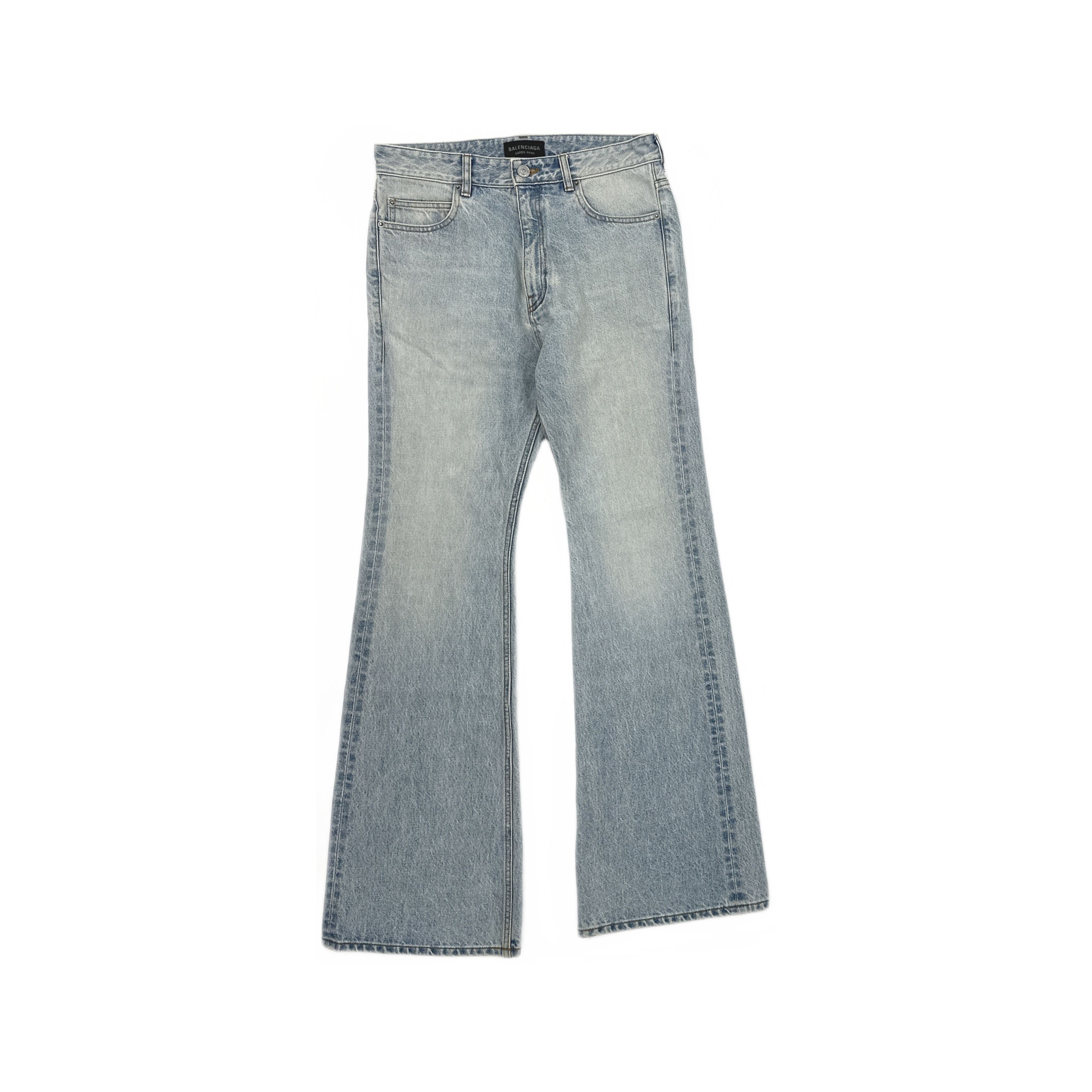 Balenciaga Balenciaga Washed Denim Jeans Size 26 Size 26" / US 2 / IT 38 - 1 Thumbnail