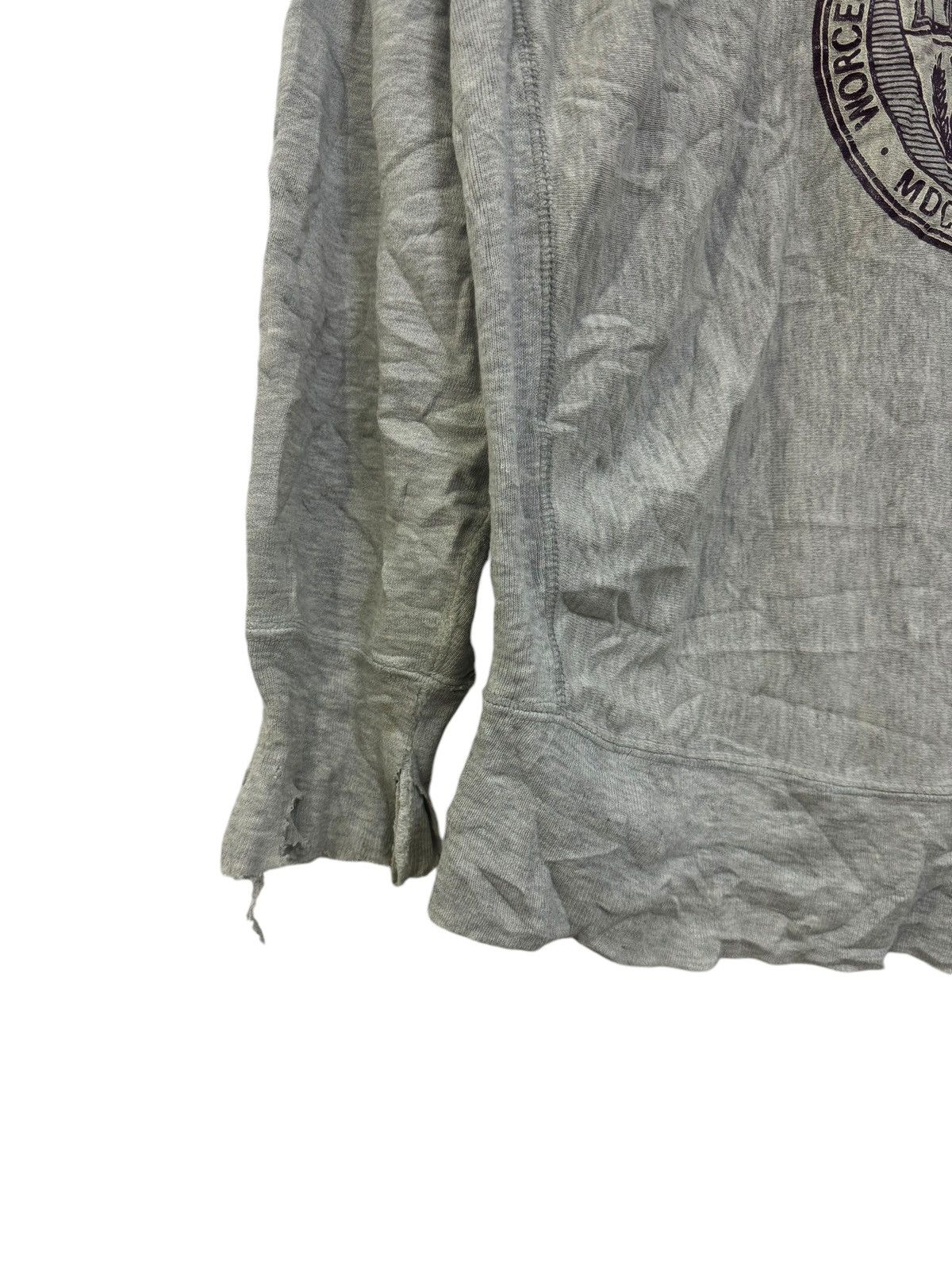 Champion 💥 VINTAGE 80s CHAMPION REVERSE WEAVE W.P.I THRASHED DAMAGE Size US XL / EU 56 / 4 - 3 Thumbnail