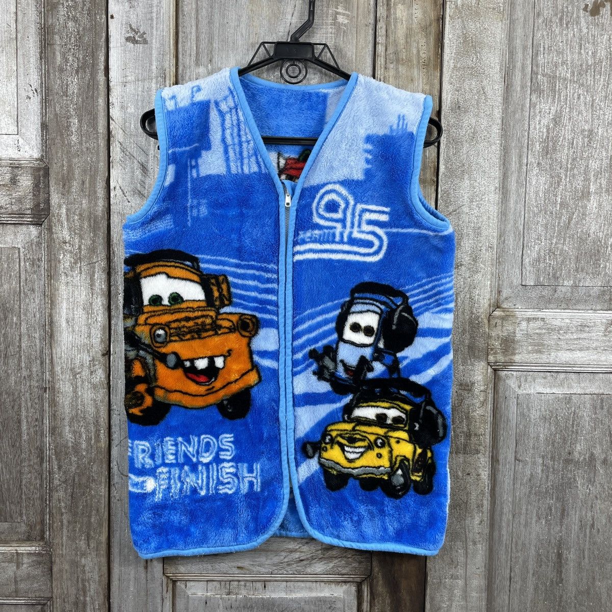 Cartoon Network × Japanese Brand × Vintage Vintage Lightning Fleece Zipper Vest Size US M / EU 48-50 / 2 - 2 Thumbnail