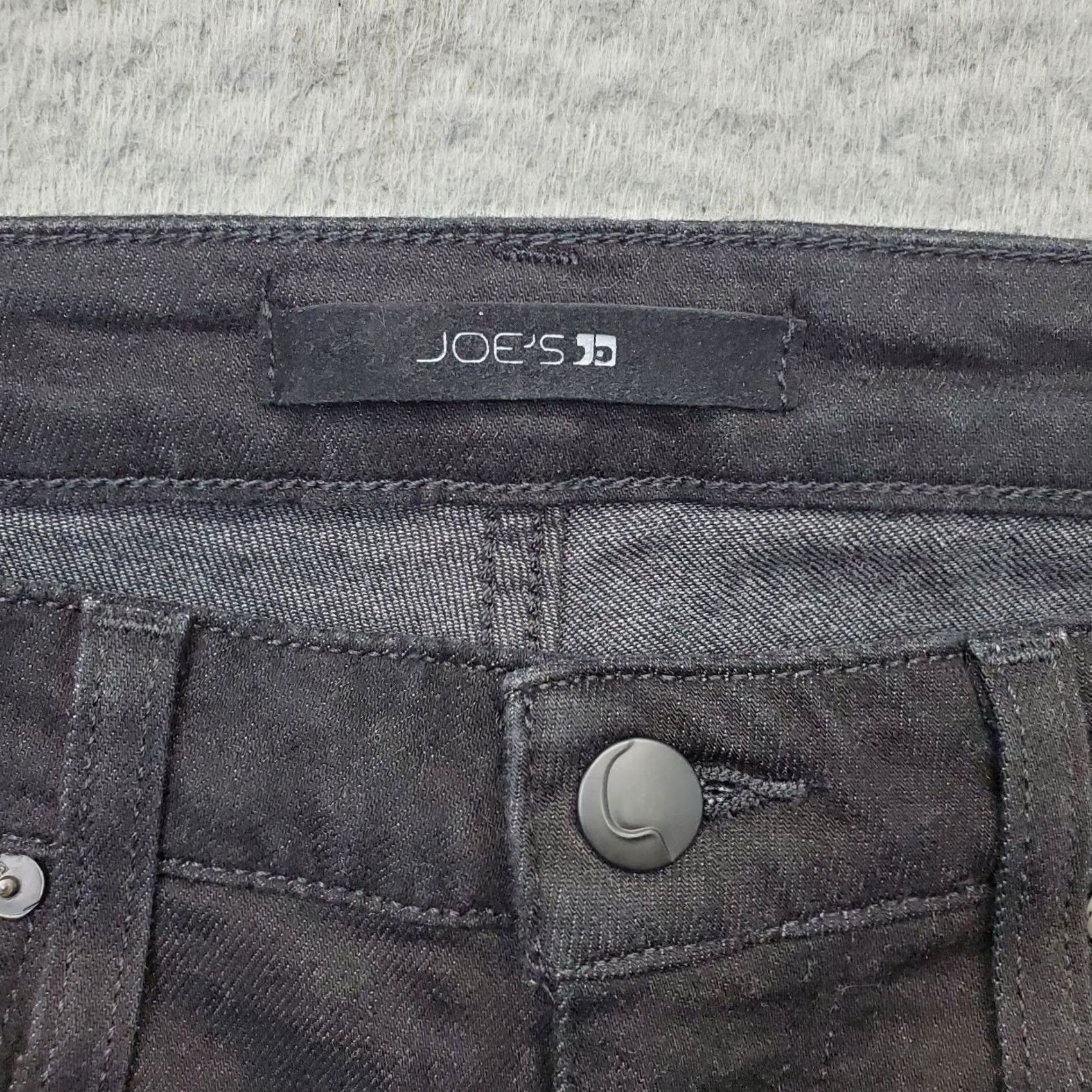 Vintage Joe's Jeans Skinny Jeans Womens Size 27 Black Denim 5-Pocket Design Dark Wash Slim Fit Size 27" / US 4 / IT 40 - 7 Thumbnail