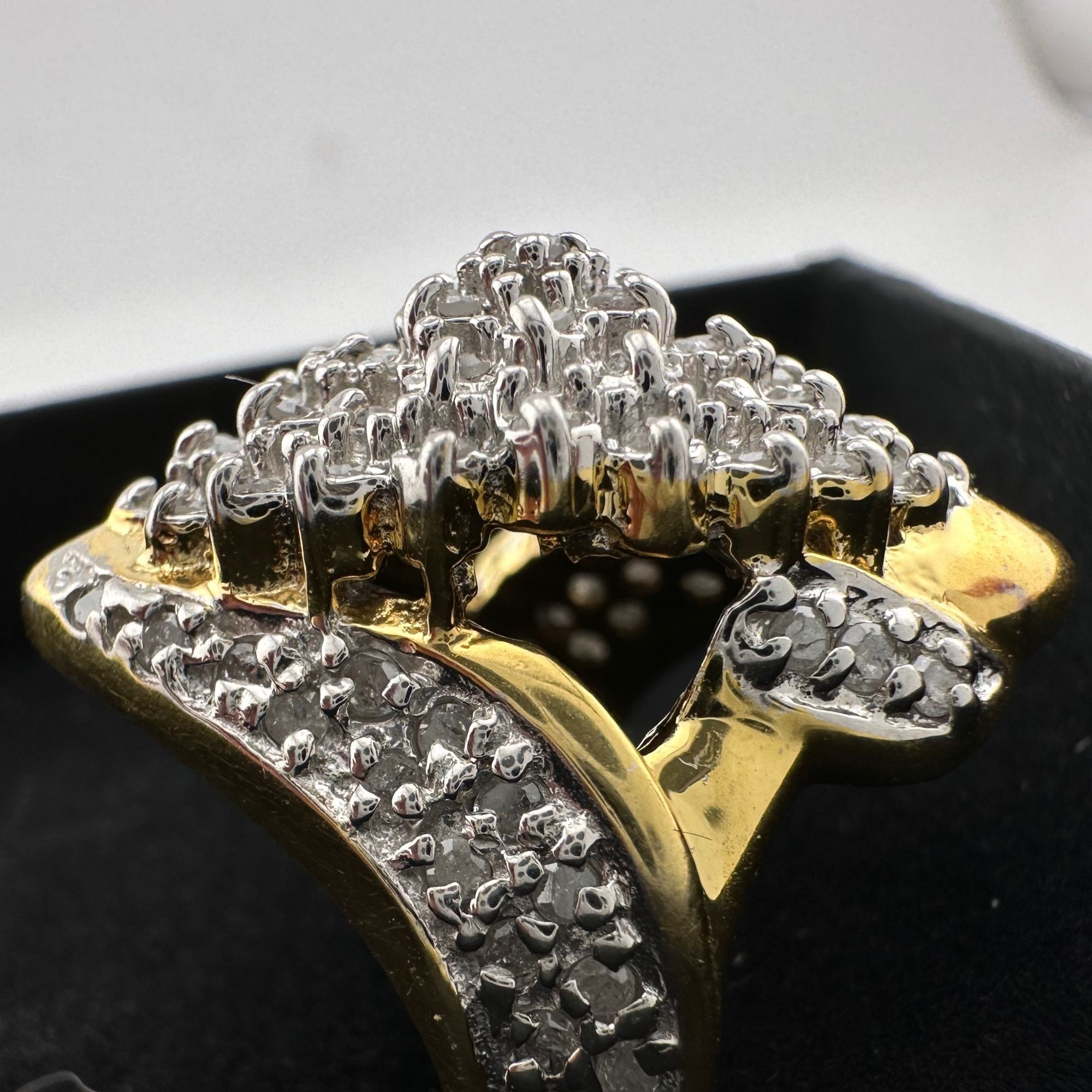 Other Marquise Cut 1.00 Ct Diamond Cluster Ring Size 8 Size ONE SIZE - 17 Thumbnail