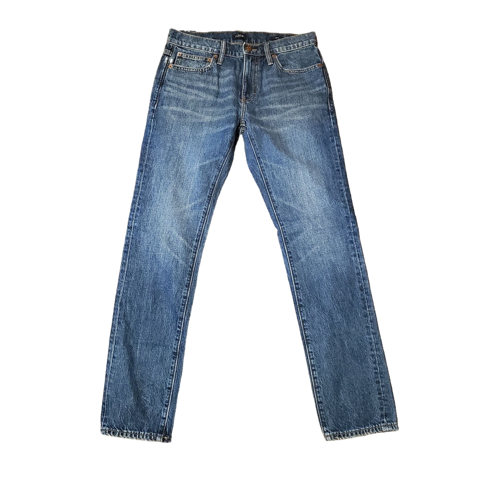 J.Crew J Crew Mens 30x32 Blue Jeans Pants Slim NWT Rigid Actual 32x Size US 30 / EU 46 - 3 Thumbnail