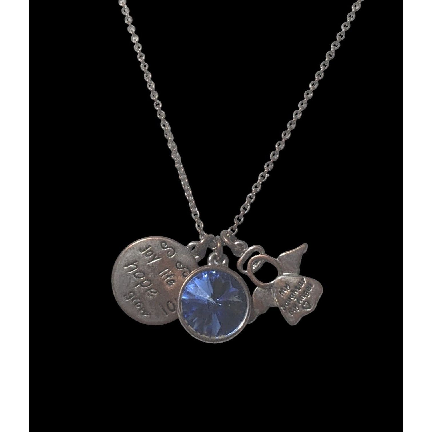 Other My Daughter My Angel Blue Charm Necklace Size ONE SIZE - 4 Thumbnail