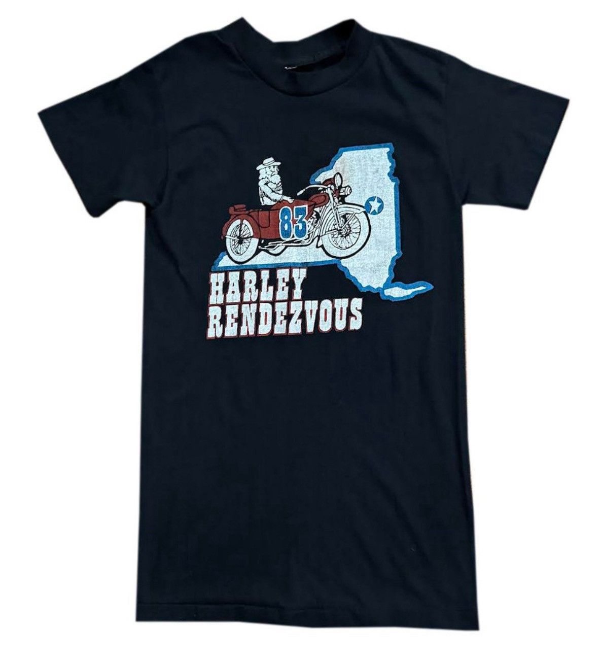 Vintage Vintage Harley Rendezvous '83 T Shirt (Size S) Size US S / EU 44-46 / 1 - 1 Thumbnail