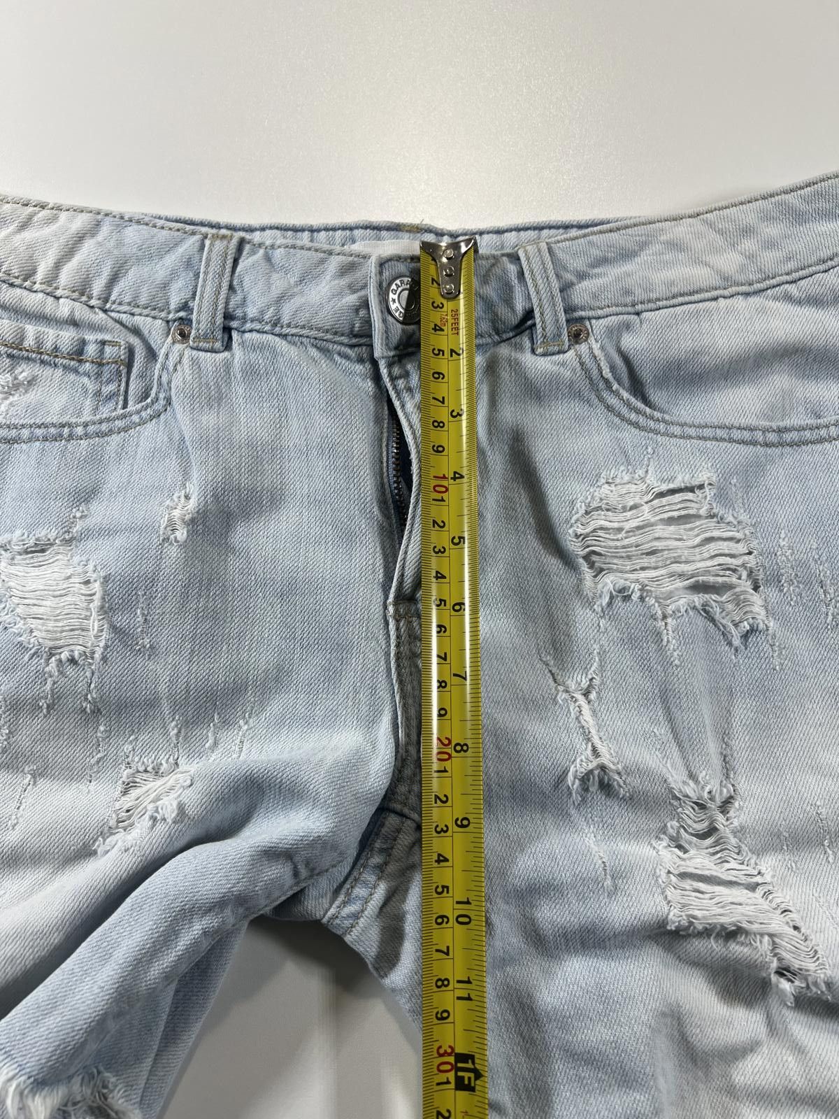 Unknown London Light Blue Distressed Denim Shorts Size ONE SIZE - 7 Thumbnail