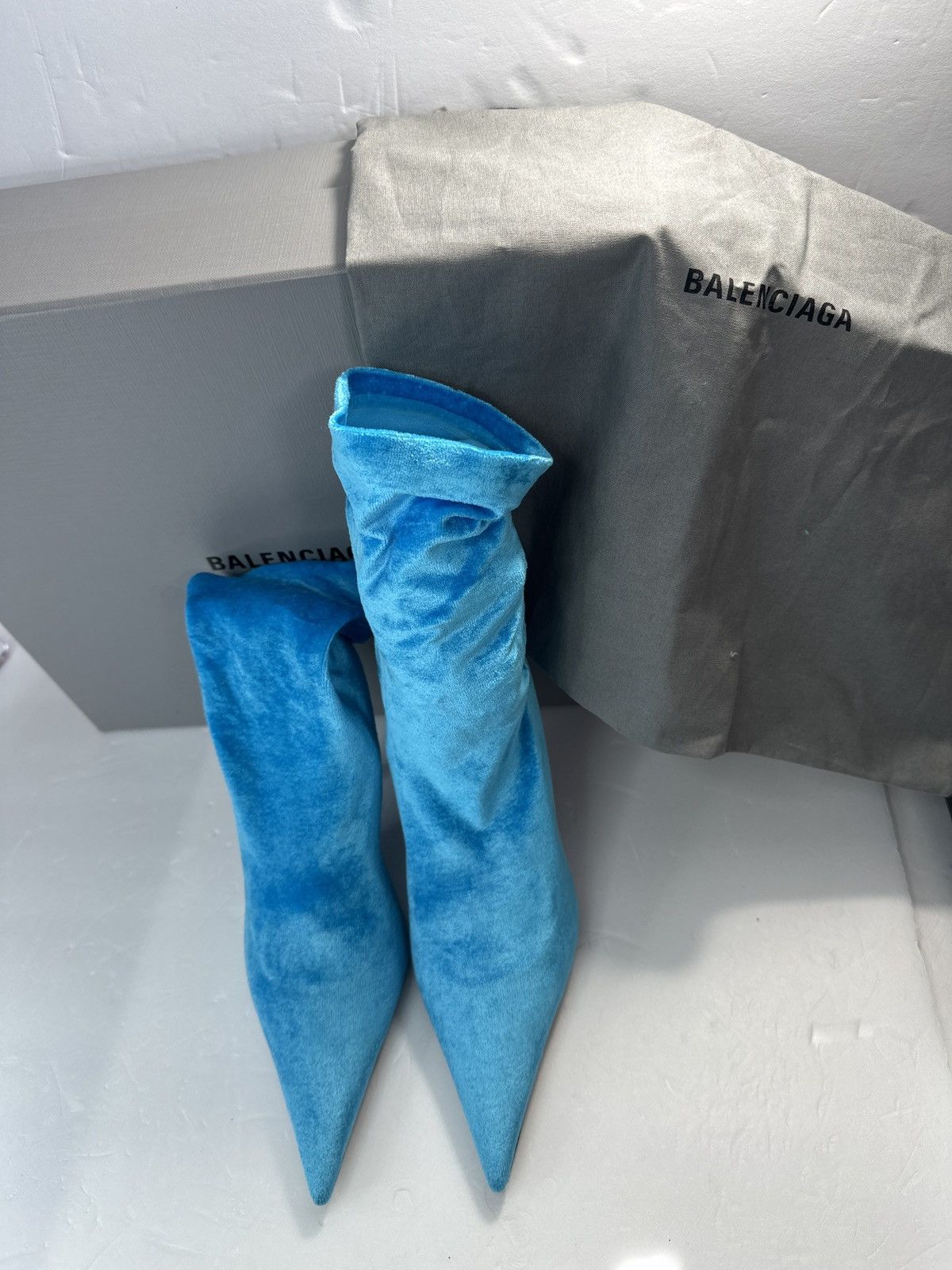 Balenciaga BALENCIAGA Velvet Printed Sock Boots Size 37 Size US 7 / IT 37 - 8 Thumbnail