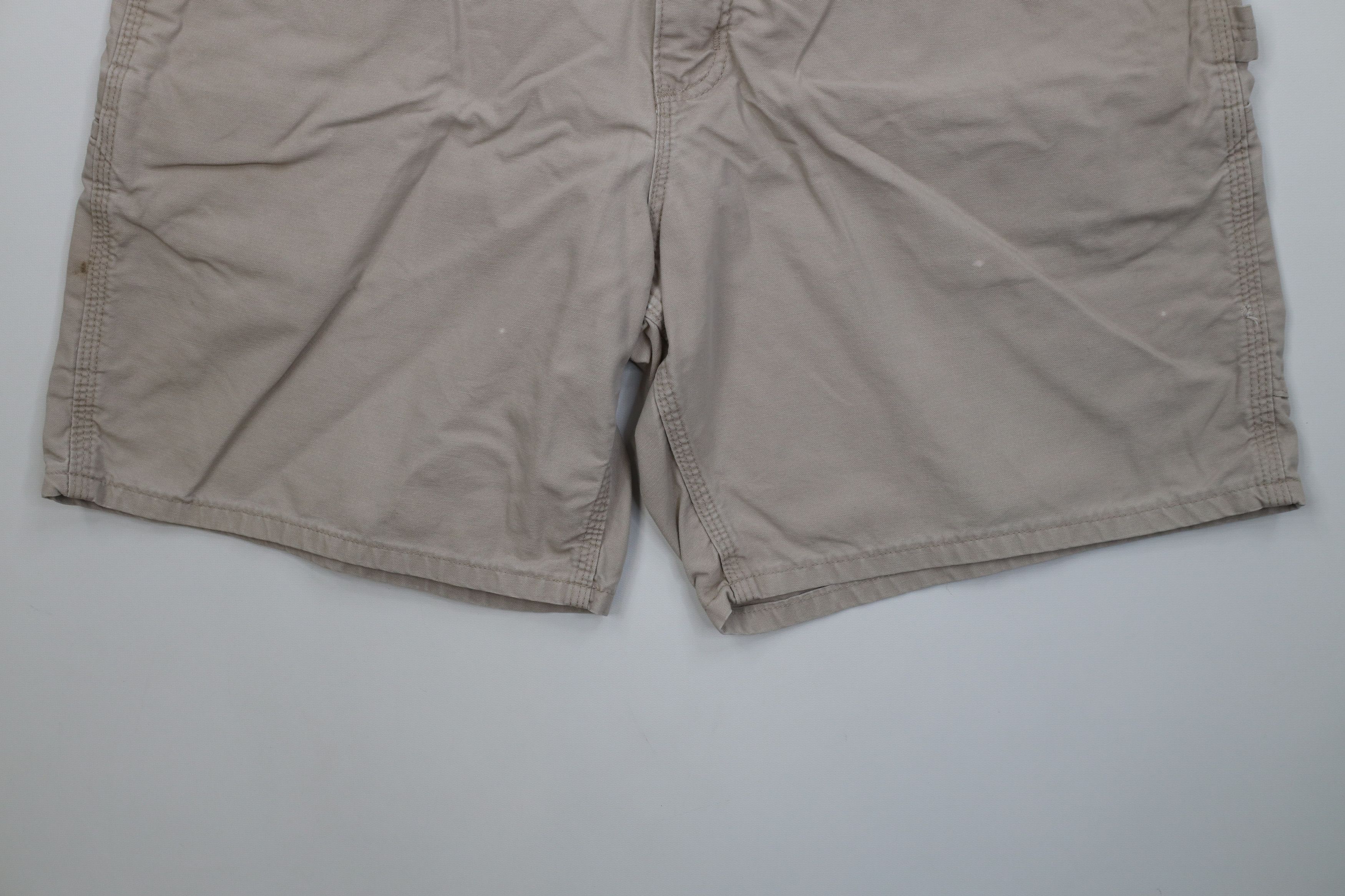 Carhartt Vintage Y2K Carhartt Above Knee Relaxed Fit Shorts Beige Size US 36 / EU 52 - 4 Thumbnail